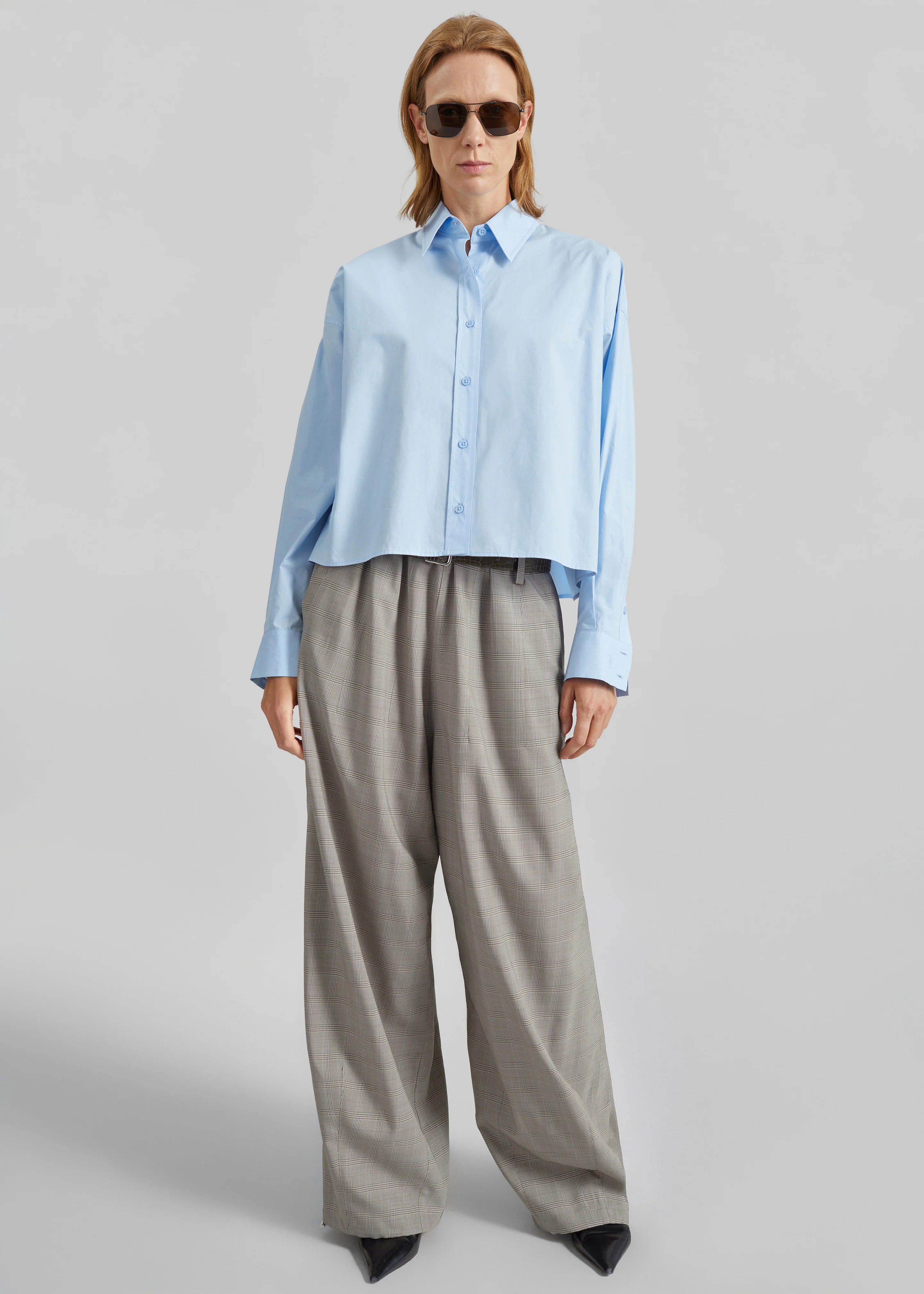 Oakdale Track Pants - Beige Glen Plaid - Image 7