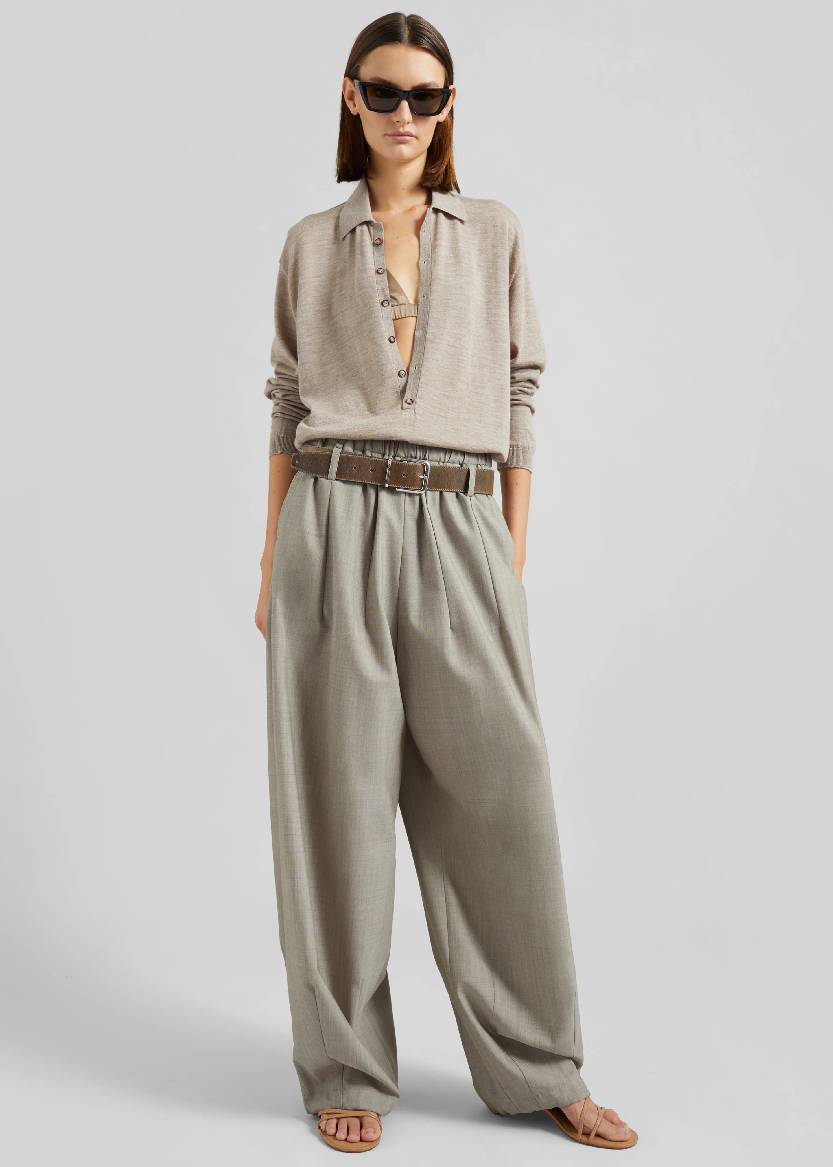 Oakdale Track Pants - Beige Melange - Image 6