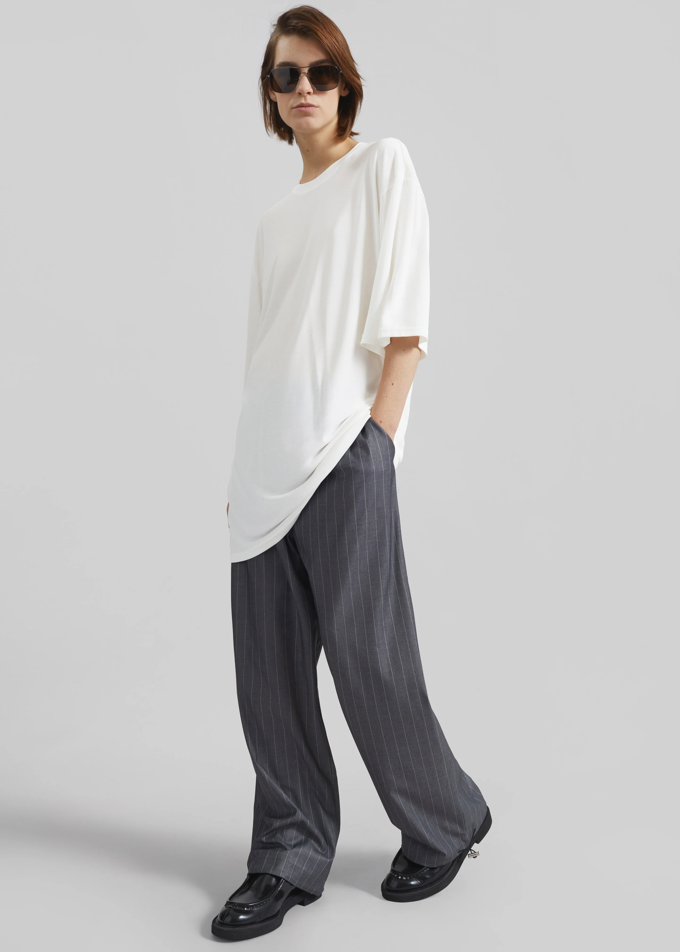 Oberon Soft Oversized T-Shirt - White - Image 2