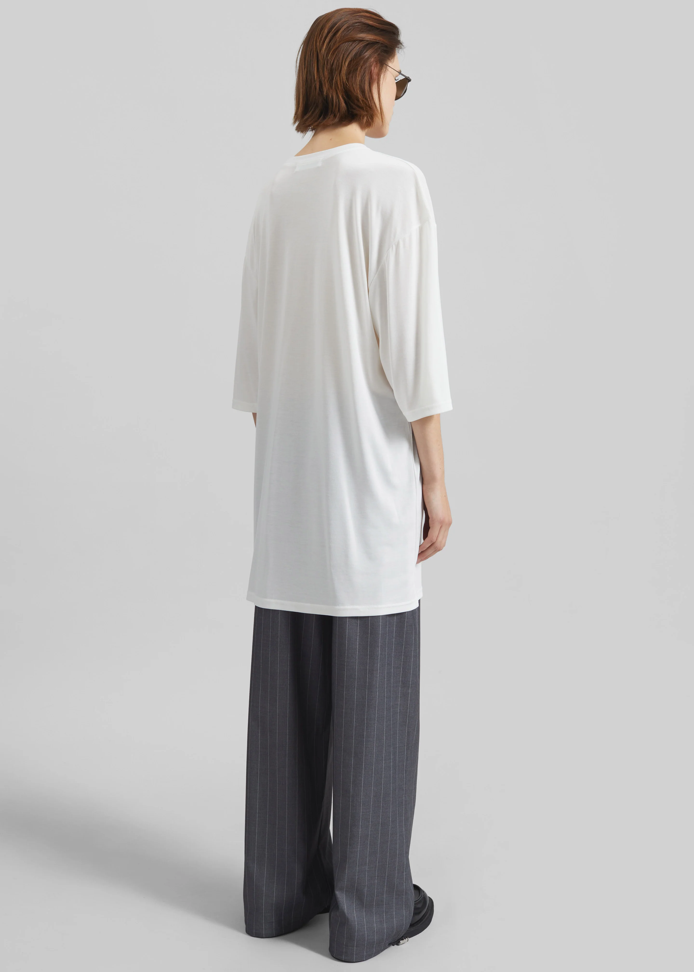 Oberon Soft Oversized T-Shirt - White - Image 5