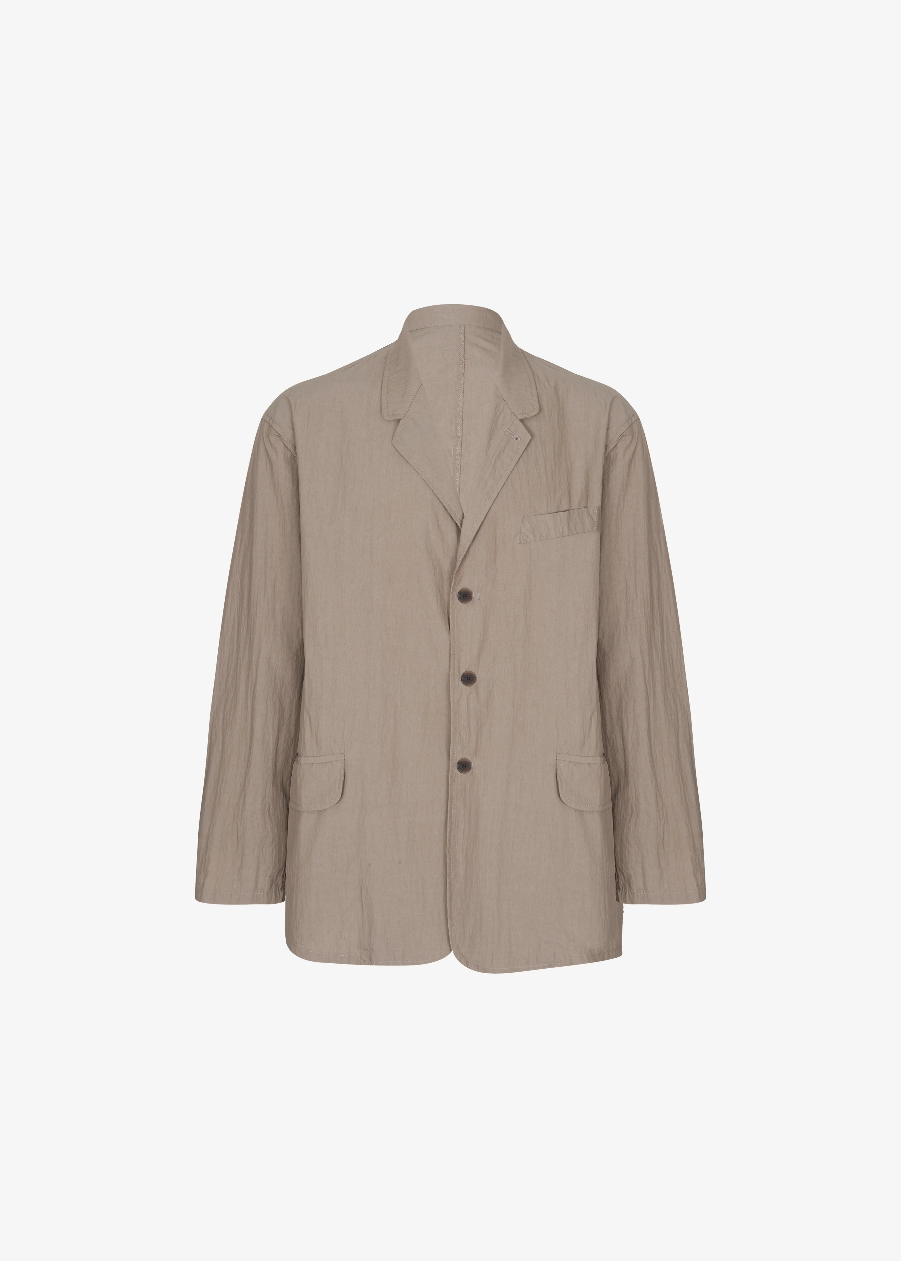 Ohio Crinkled Poplin Blazer - Taupe - Image 13
