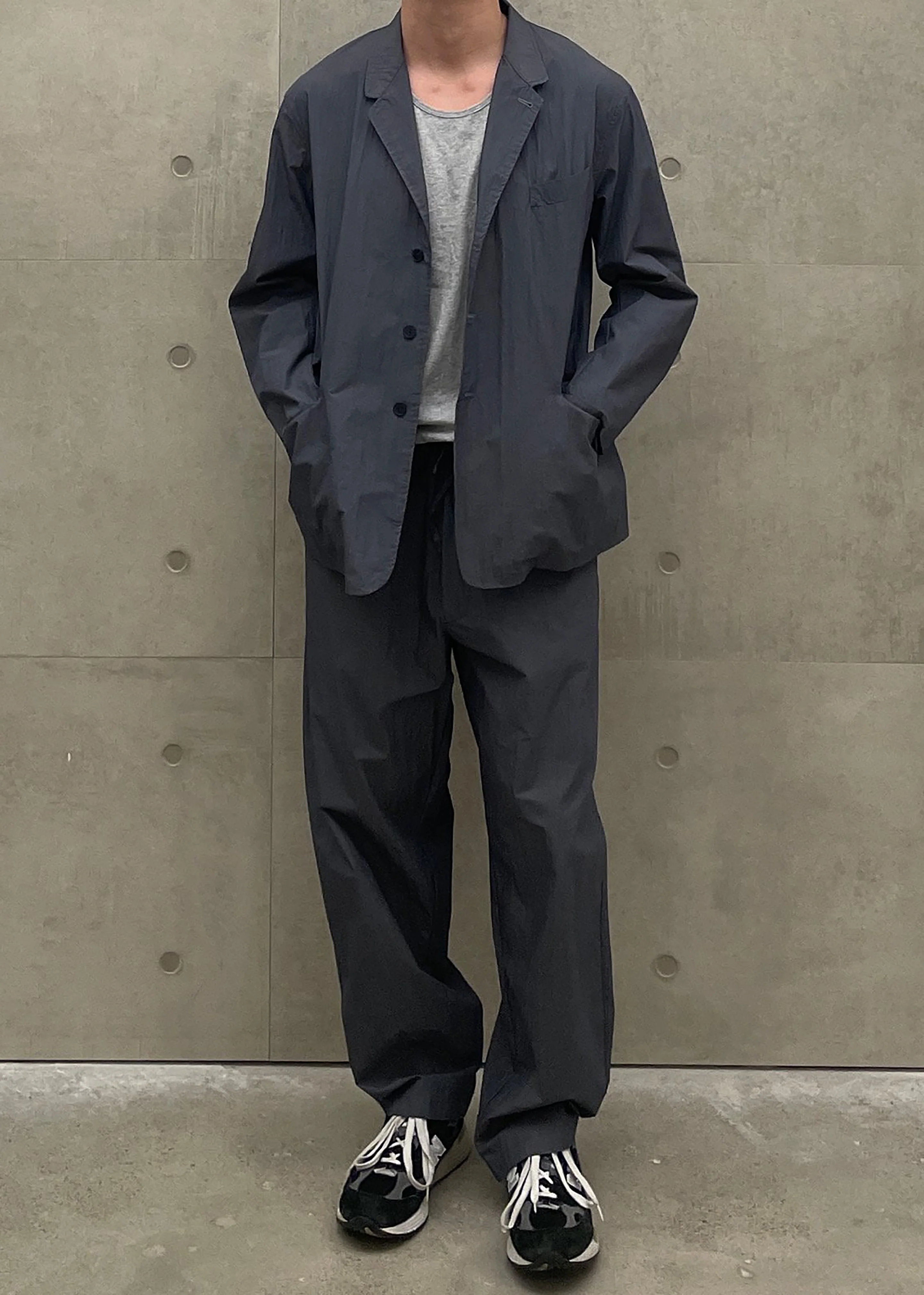 Ohio Crinkled Poplin Pants - Slate Grey - Image 3