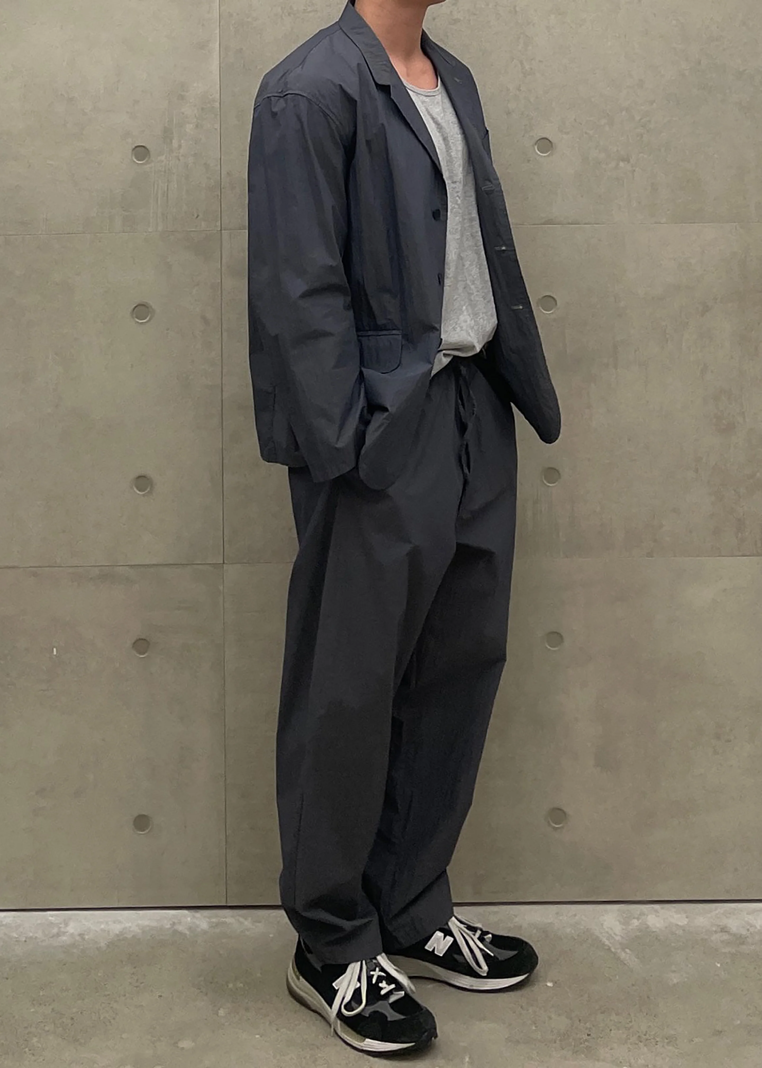 Ohio Crinkled Poplin Pants - Slate Grey - Image 7