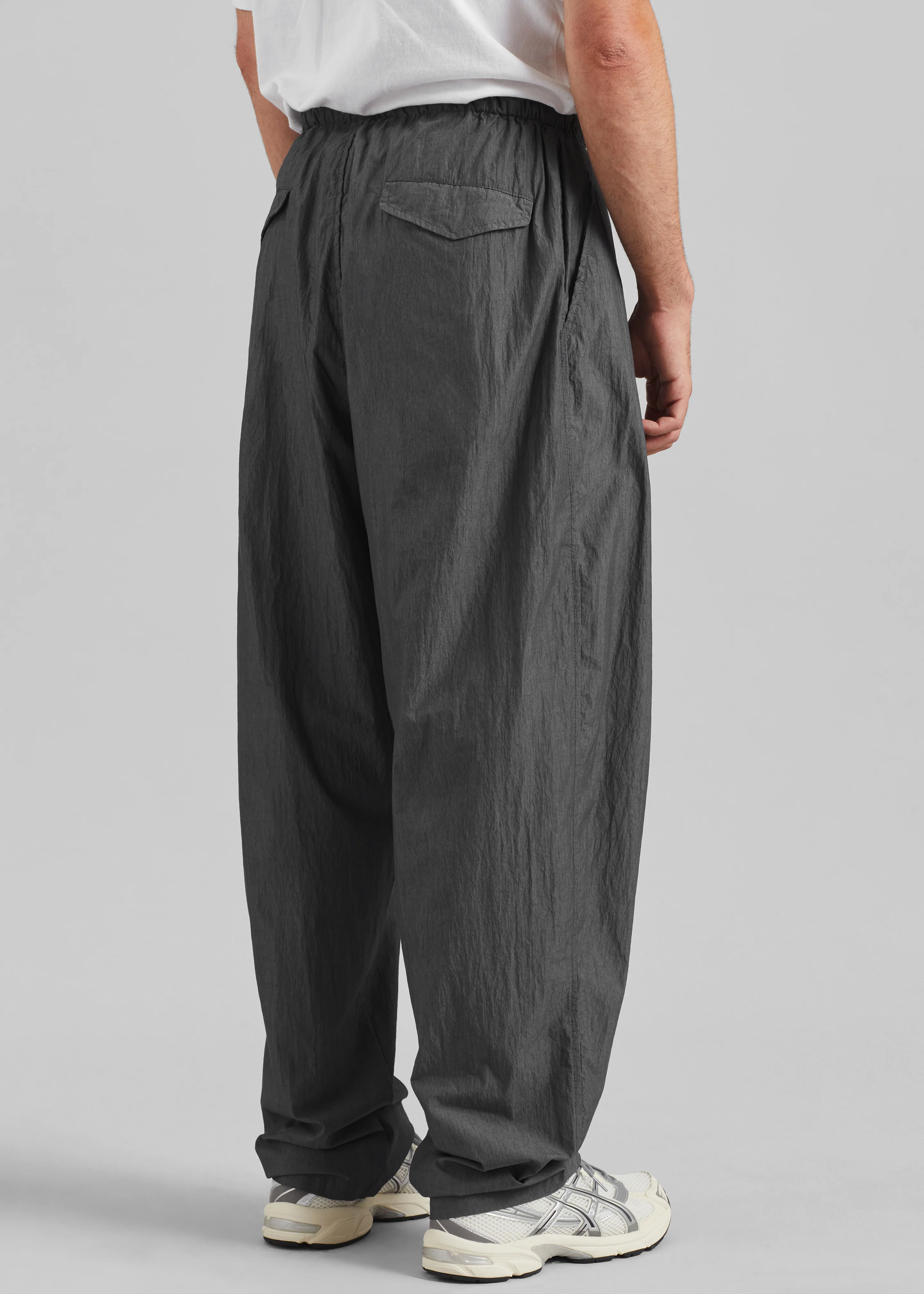 Ohio Crinkled Poplin Pants - Slate Grey - Image 9
