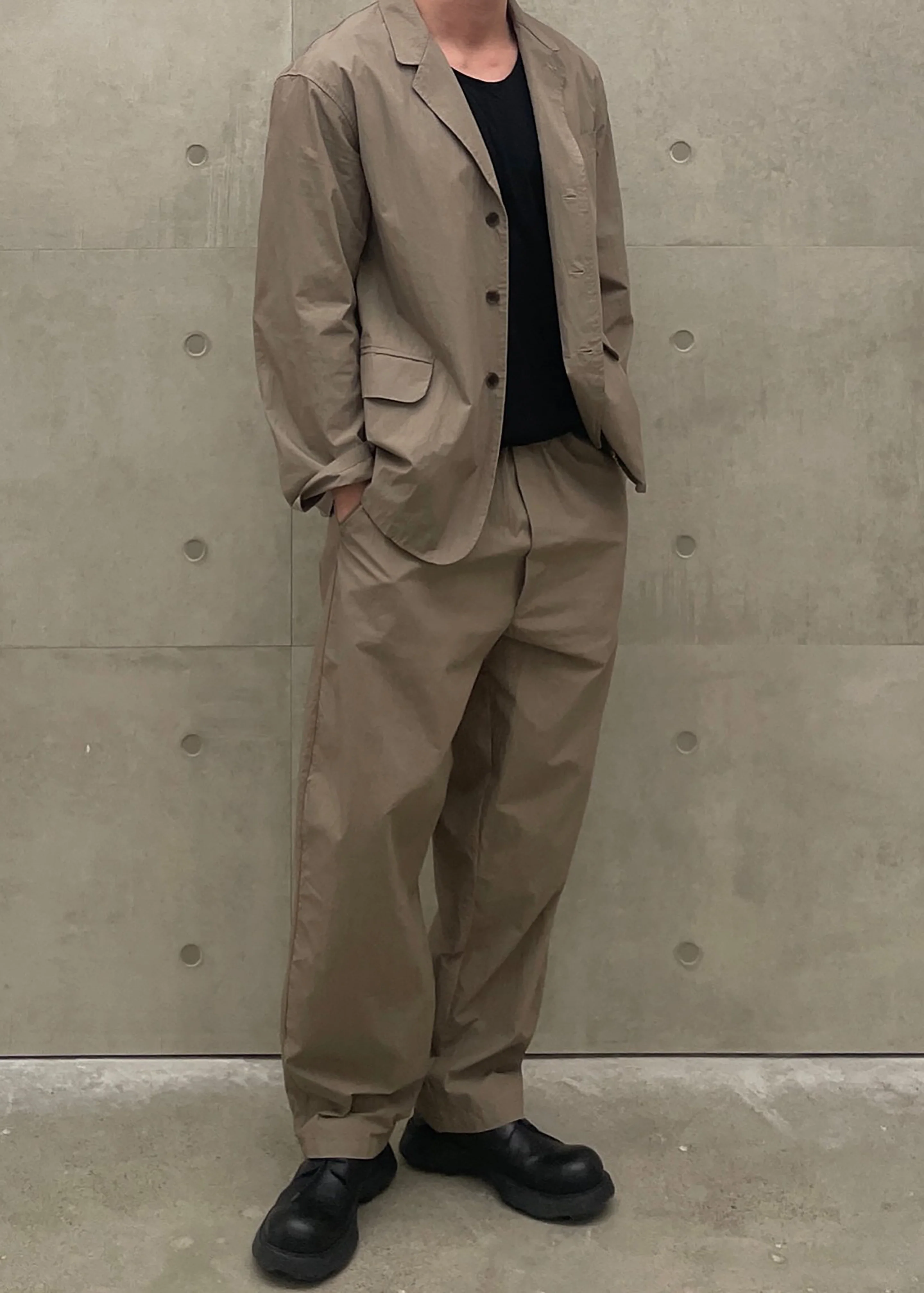 Ohio Crinkled Poplin Pants - Taupe - Image 7