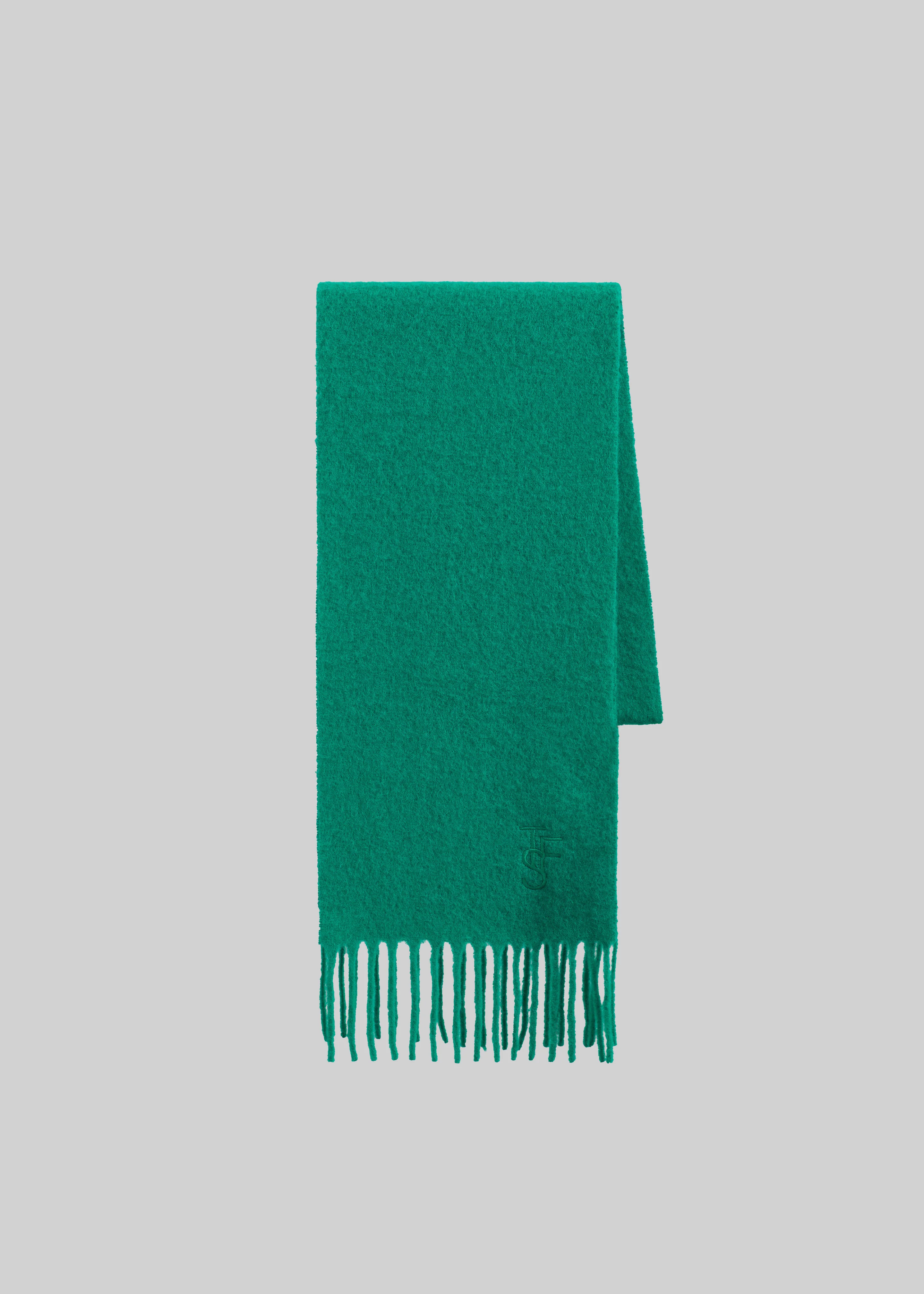 Olari Alpaca Blend Scarf - Green - Image 8