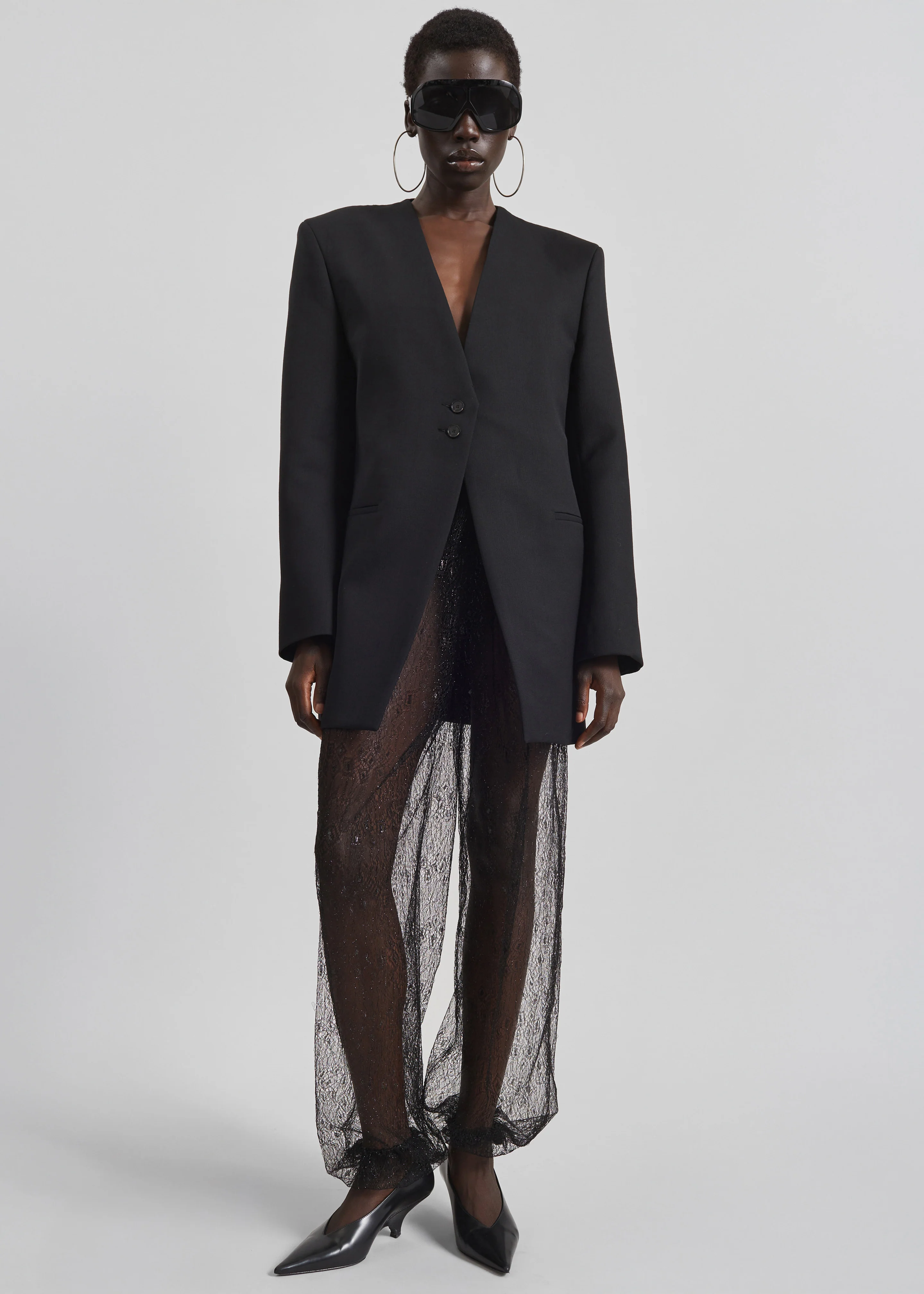 Orissa Lace Balloon Pants - Black - Image 3