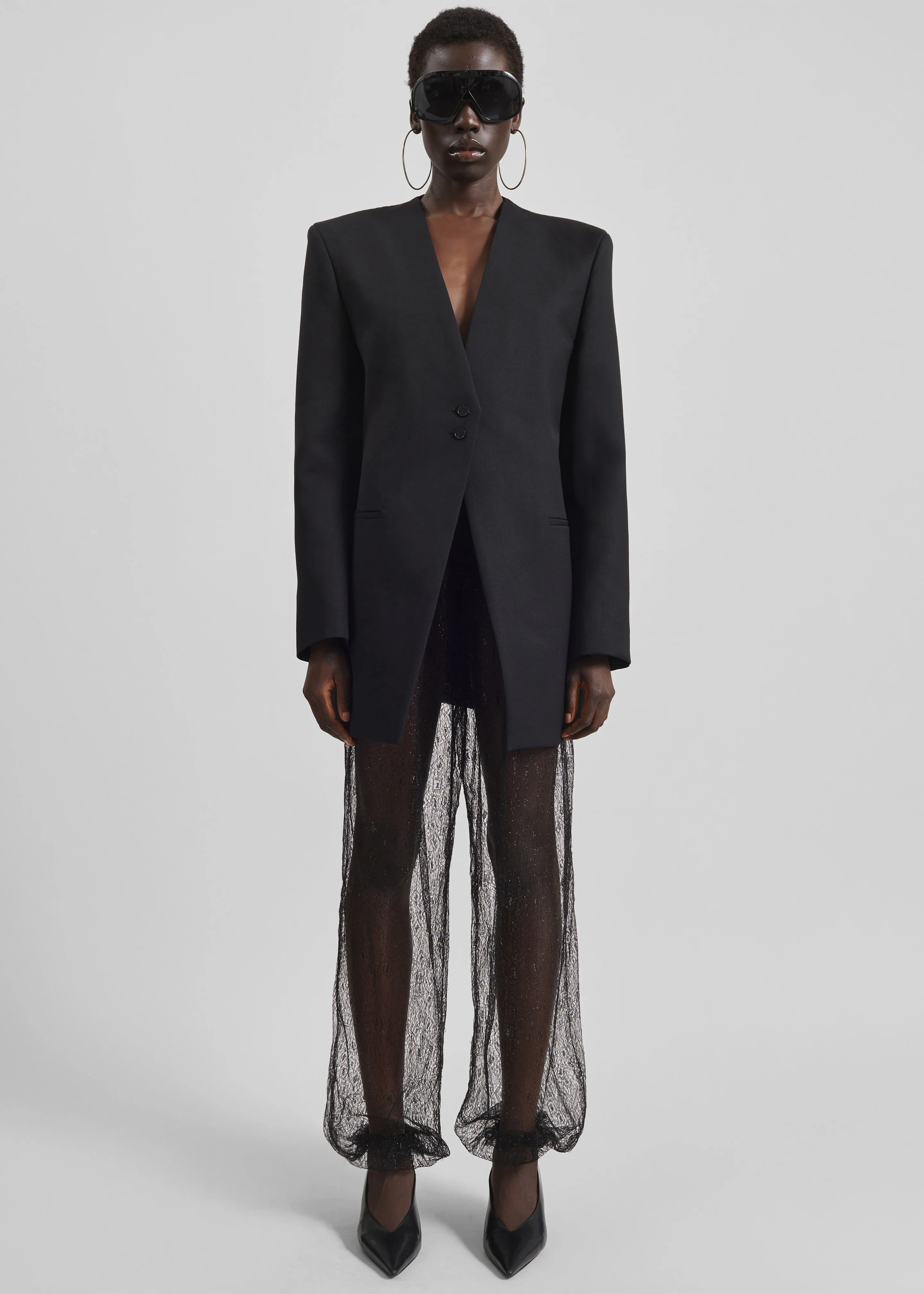 Orissa Lace Balloon Pants - Black - Image 6