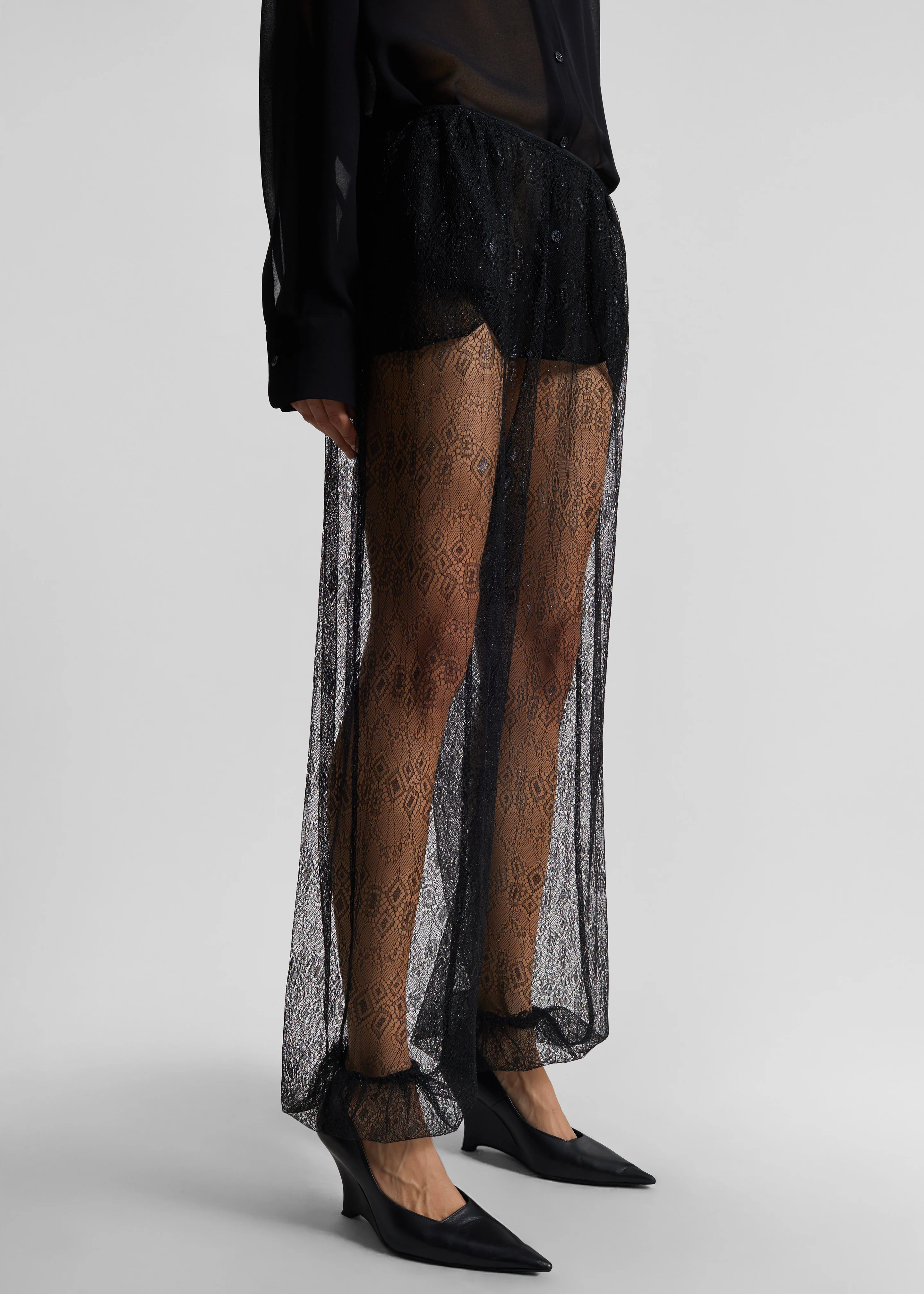 Orissa Lace Balloon Pants - Black - Image 8