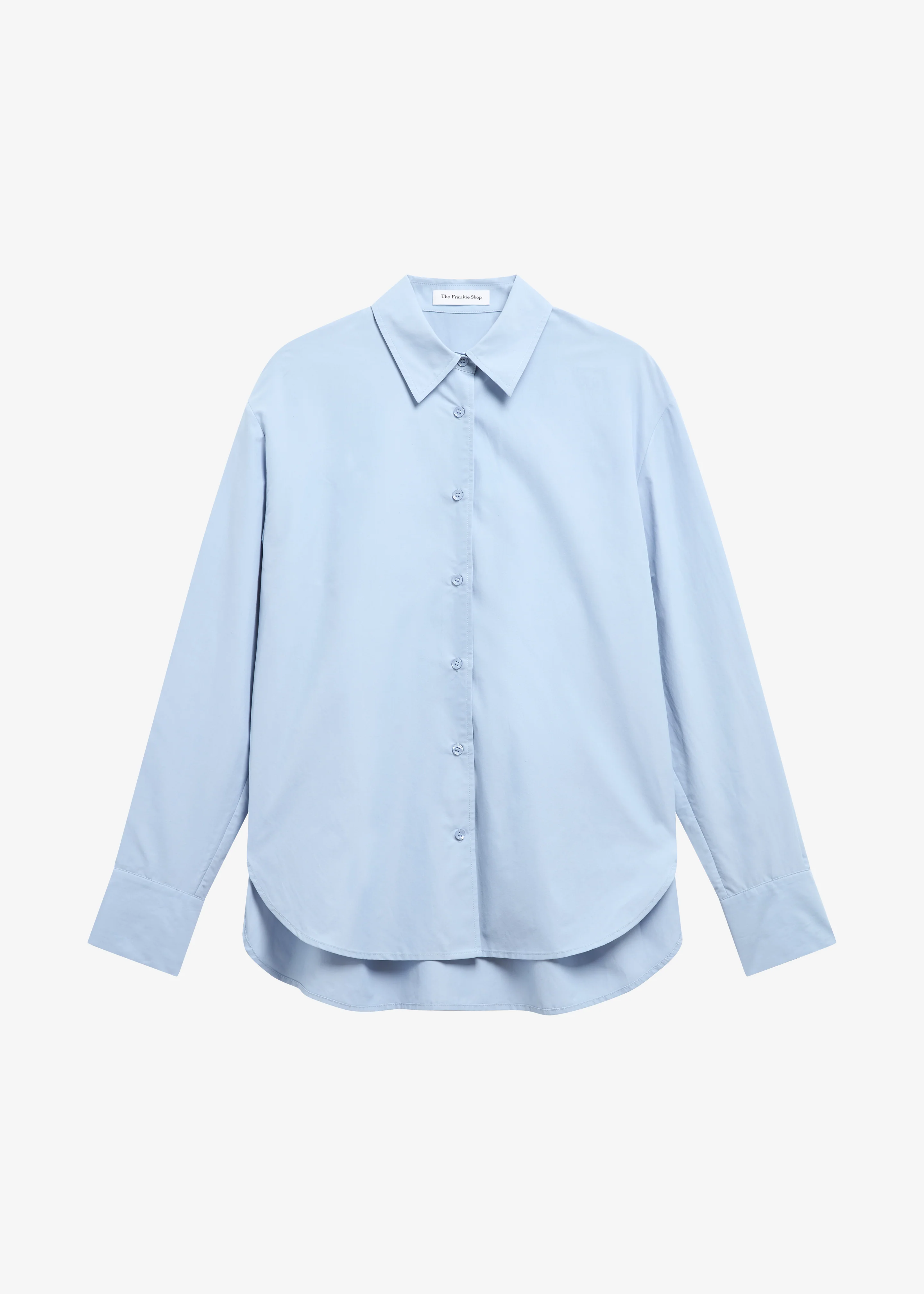 Ornella Side Button-Up Shirt - Light Blue - Image 8