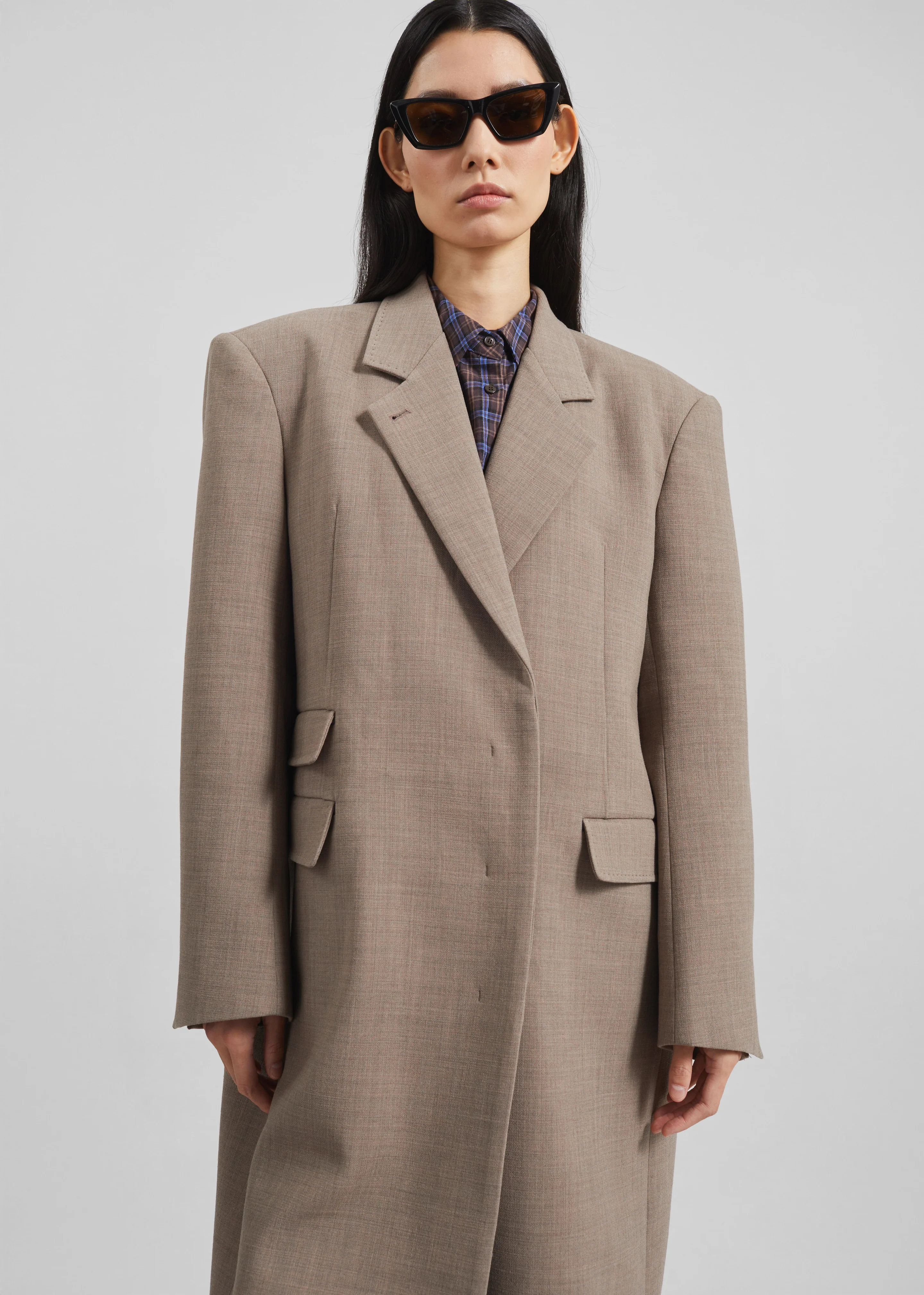 Orsta Wool Coat - Beige - Image 5