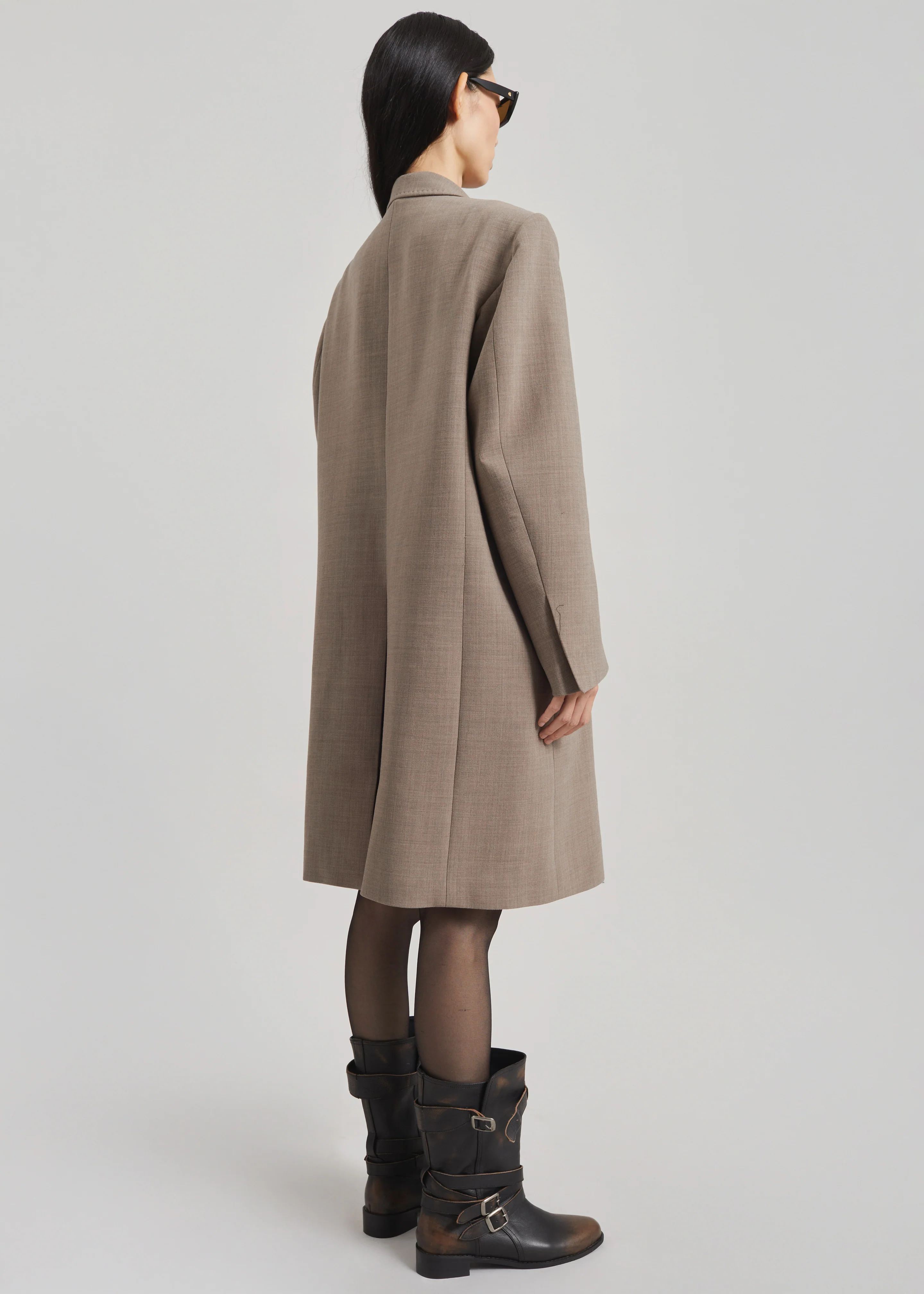 Orsta Wool Coat - Beige - Image 6
