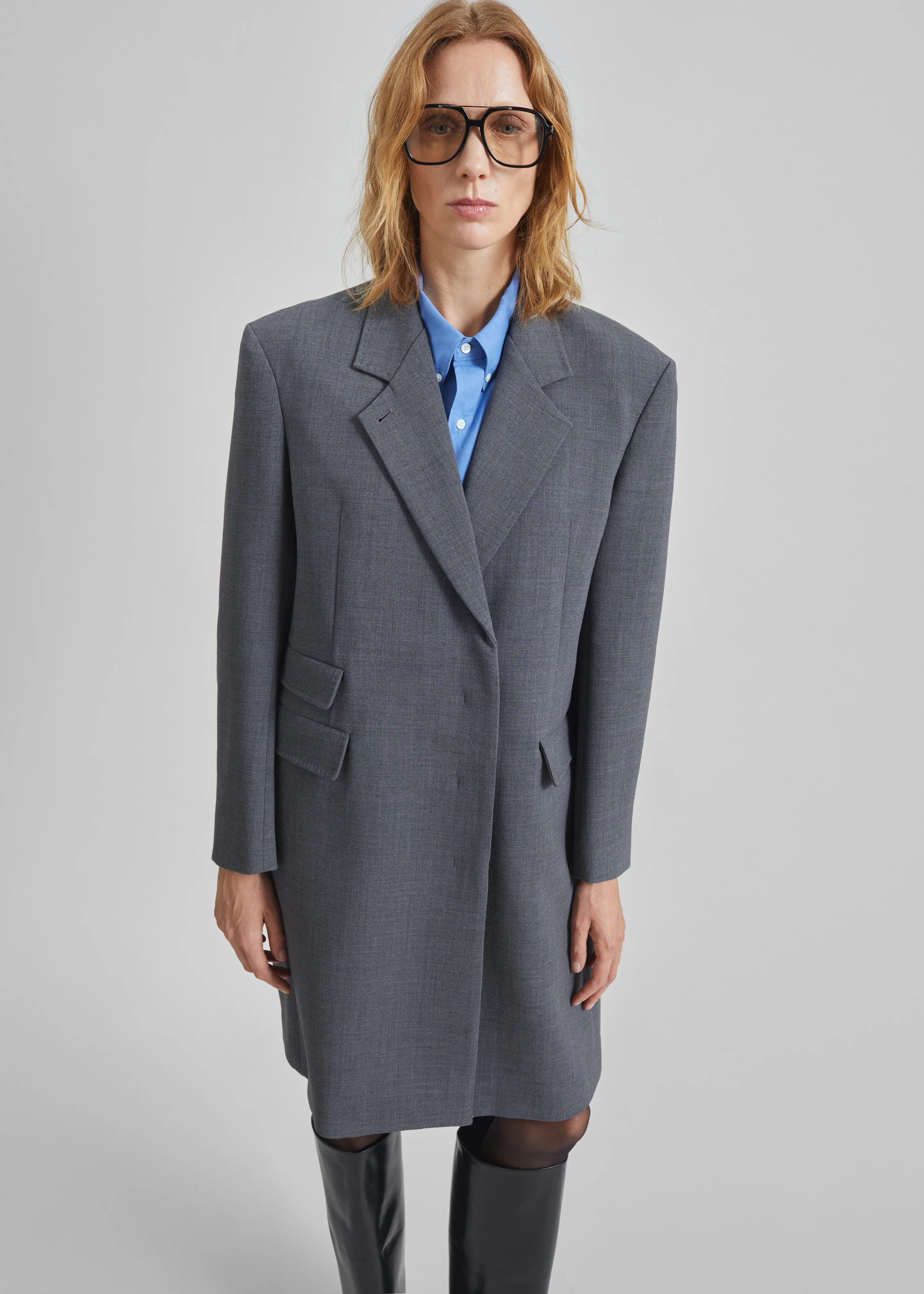 Orsta Wool Coat - Grey - Image 4