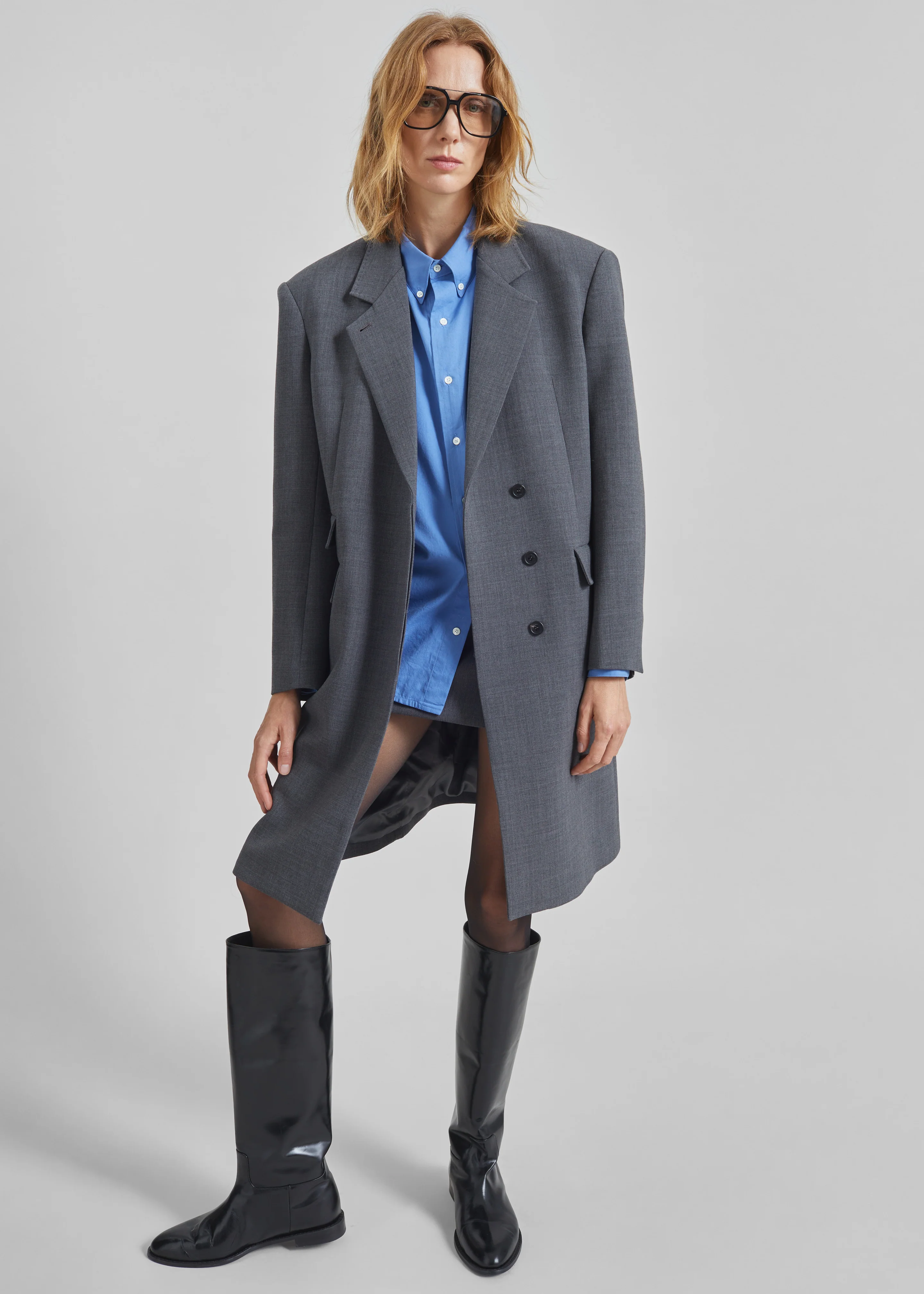 Orsta Wool Coat - Grey - Image 6