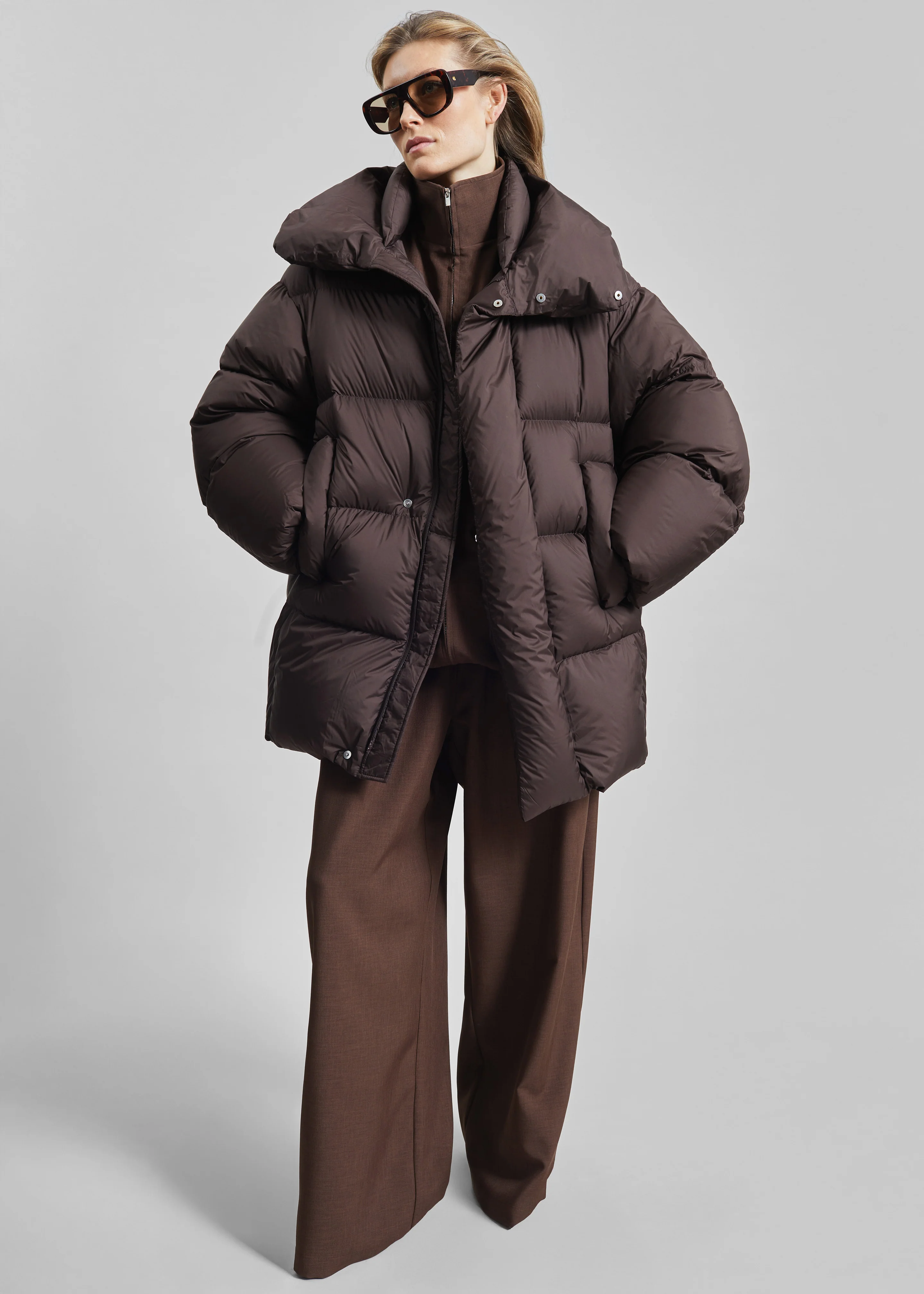 Ortler Puffer Jacket - Brown - Image 3