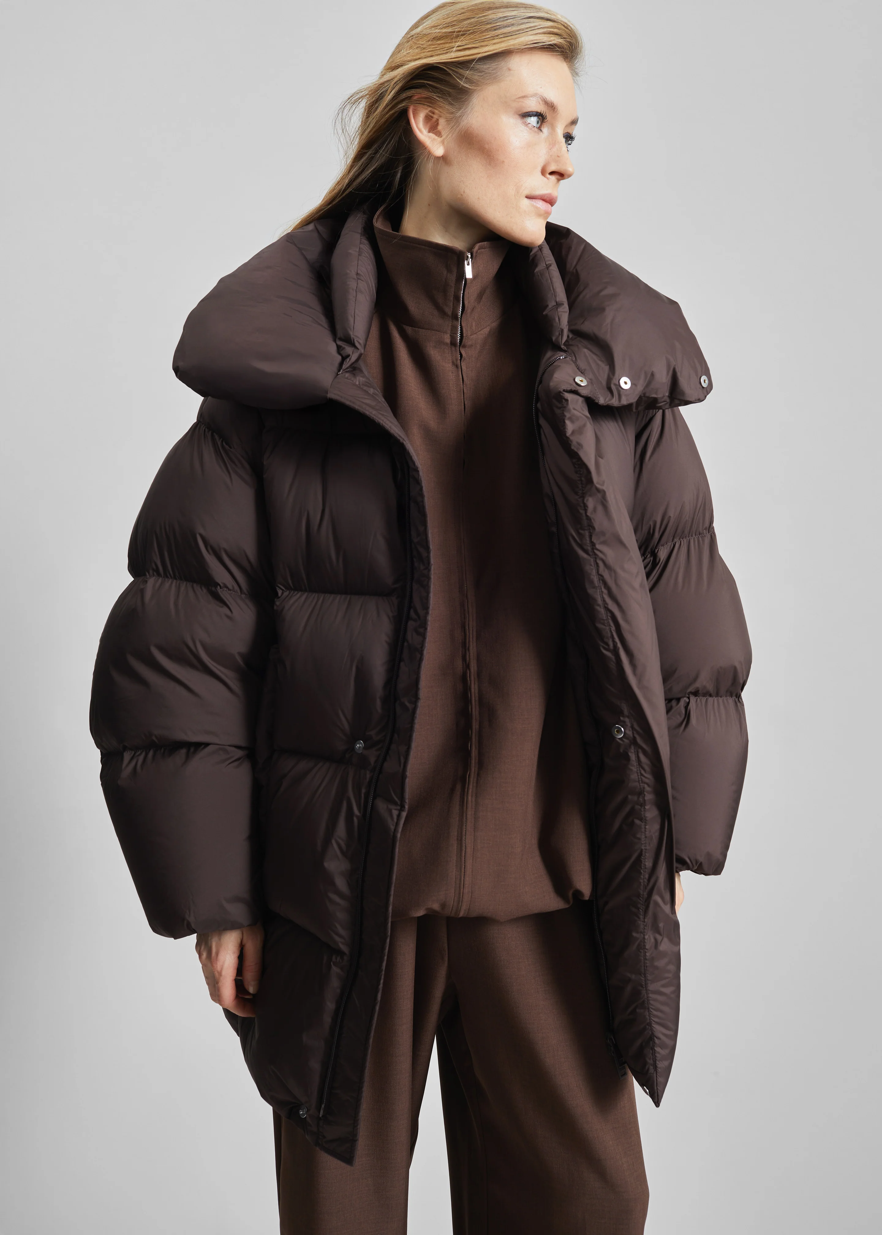 Ortler Puffer Jacket - Brown - Image 5