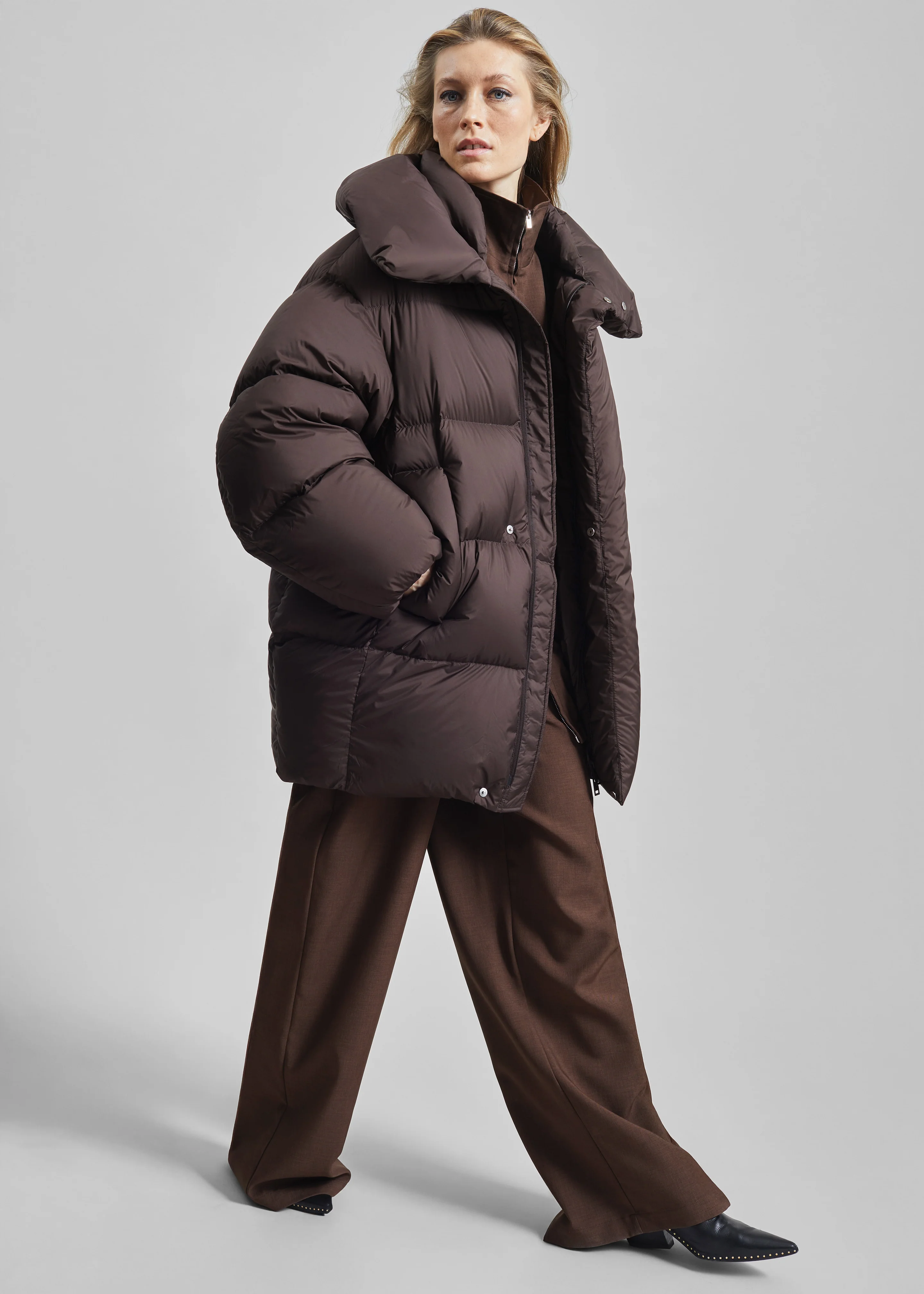 Ortler Puffer Jacket - Brown - Image 6