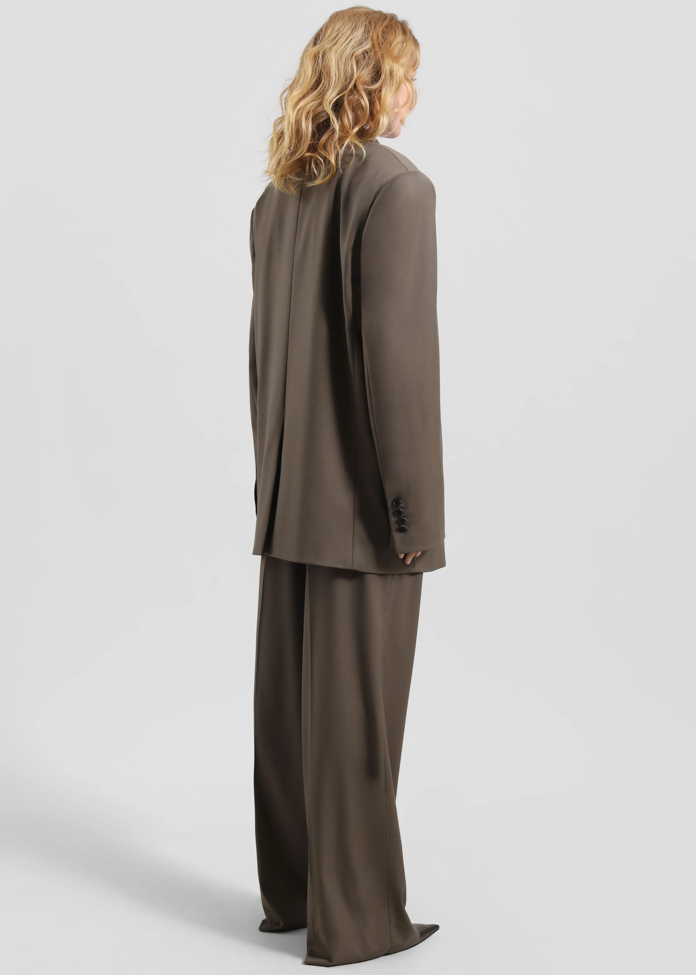 Pallen Double Breasted Blazer - Brown - Image 18