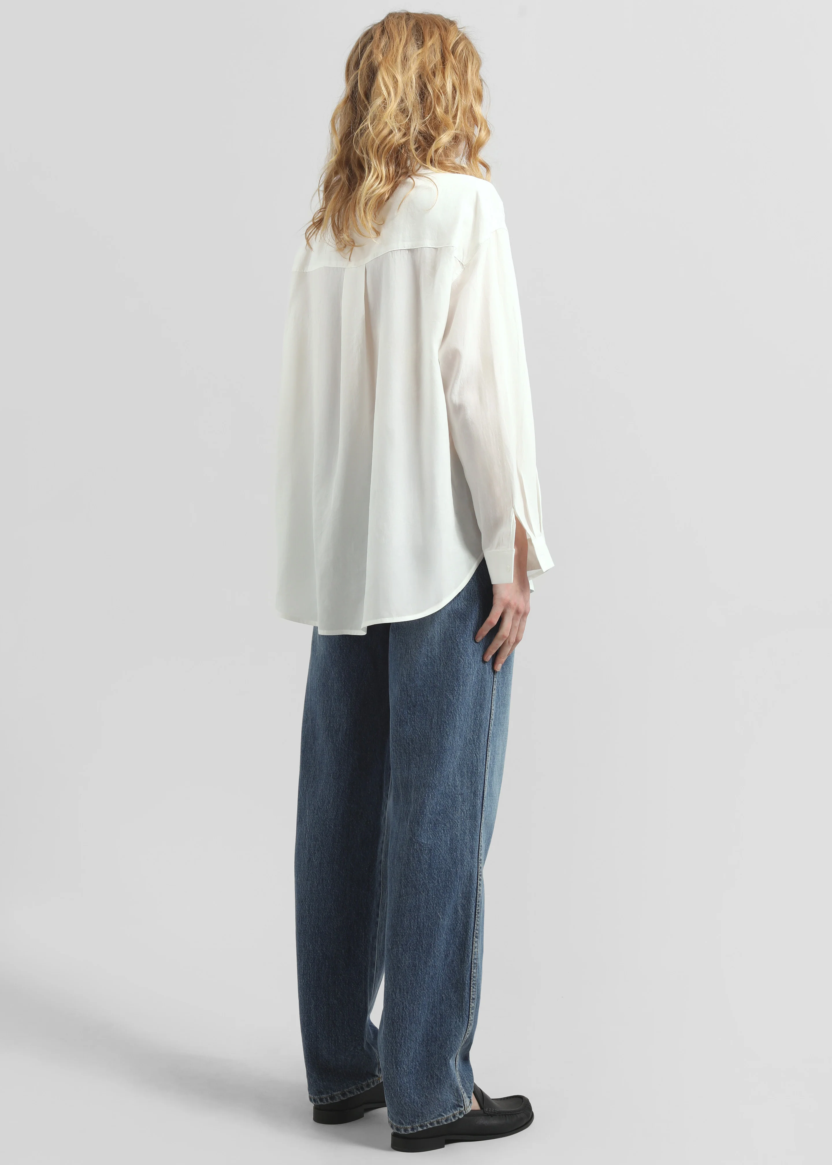 Patti Neck Tie Shirt - White - Image 6
