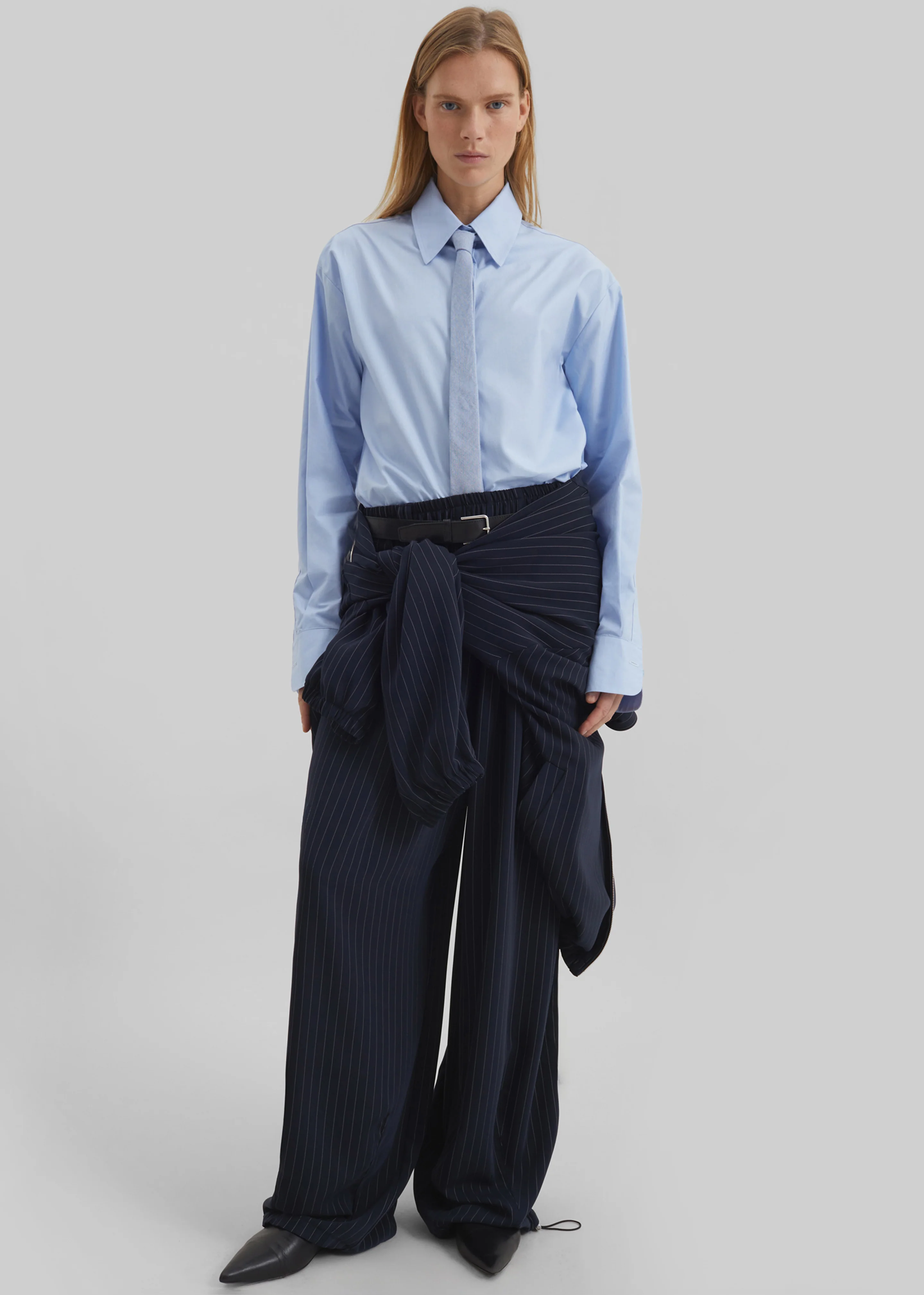 Peri Cotton Shirt - Light Blue - Image 6