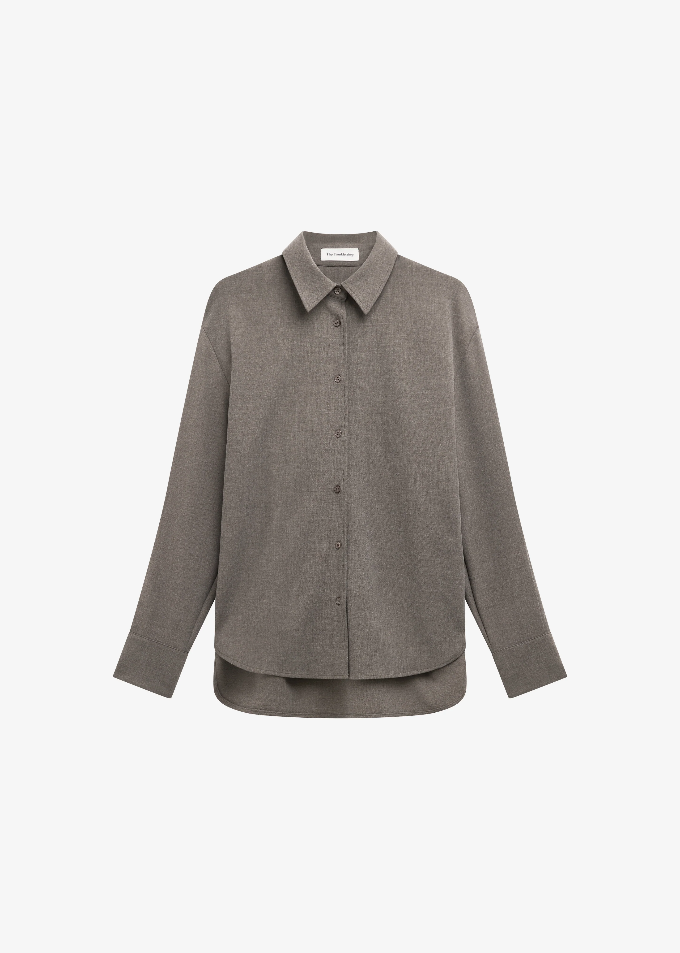 Peri Double Weave Shirt - Taupe Melange - Image 7