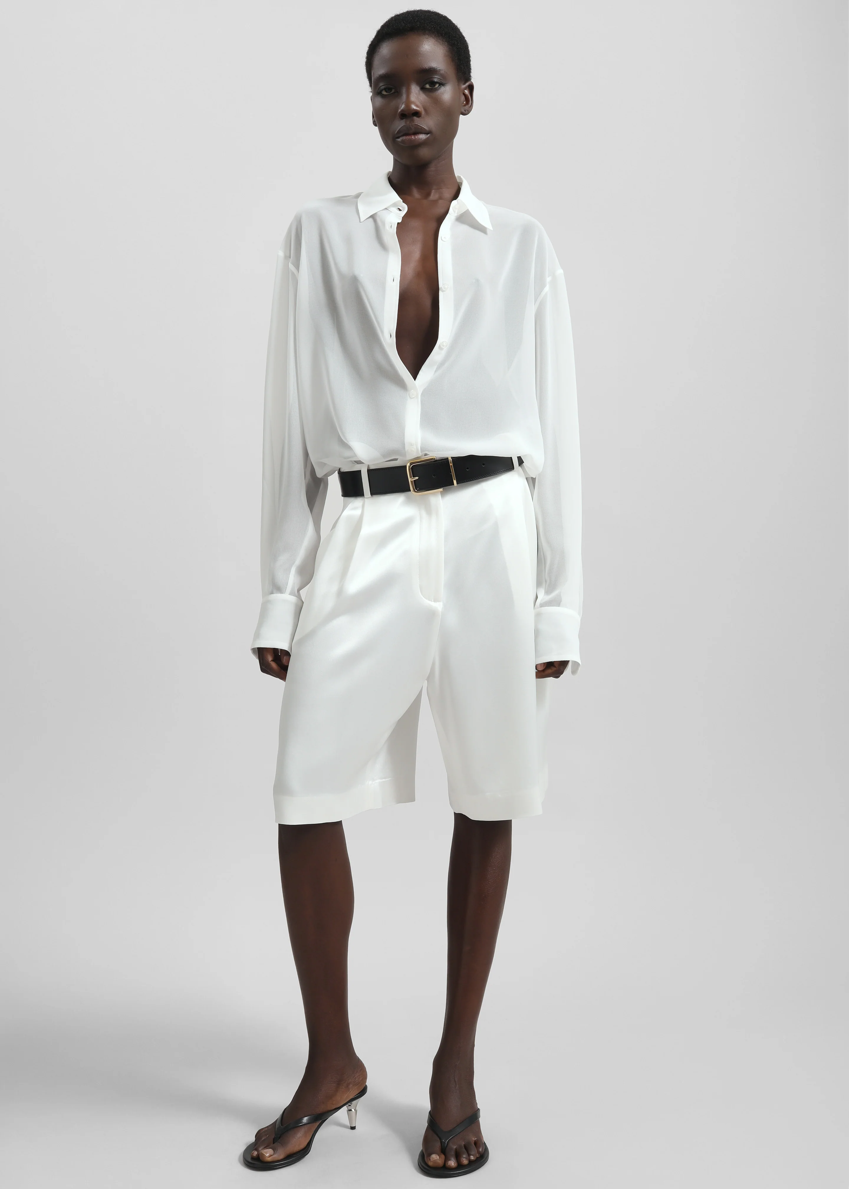 Peri Georgette Shirt - White - Image 2