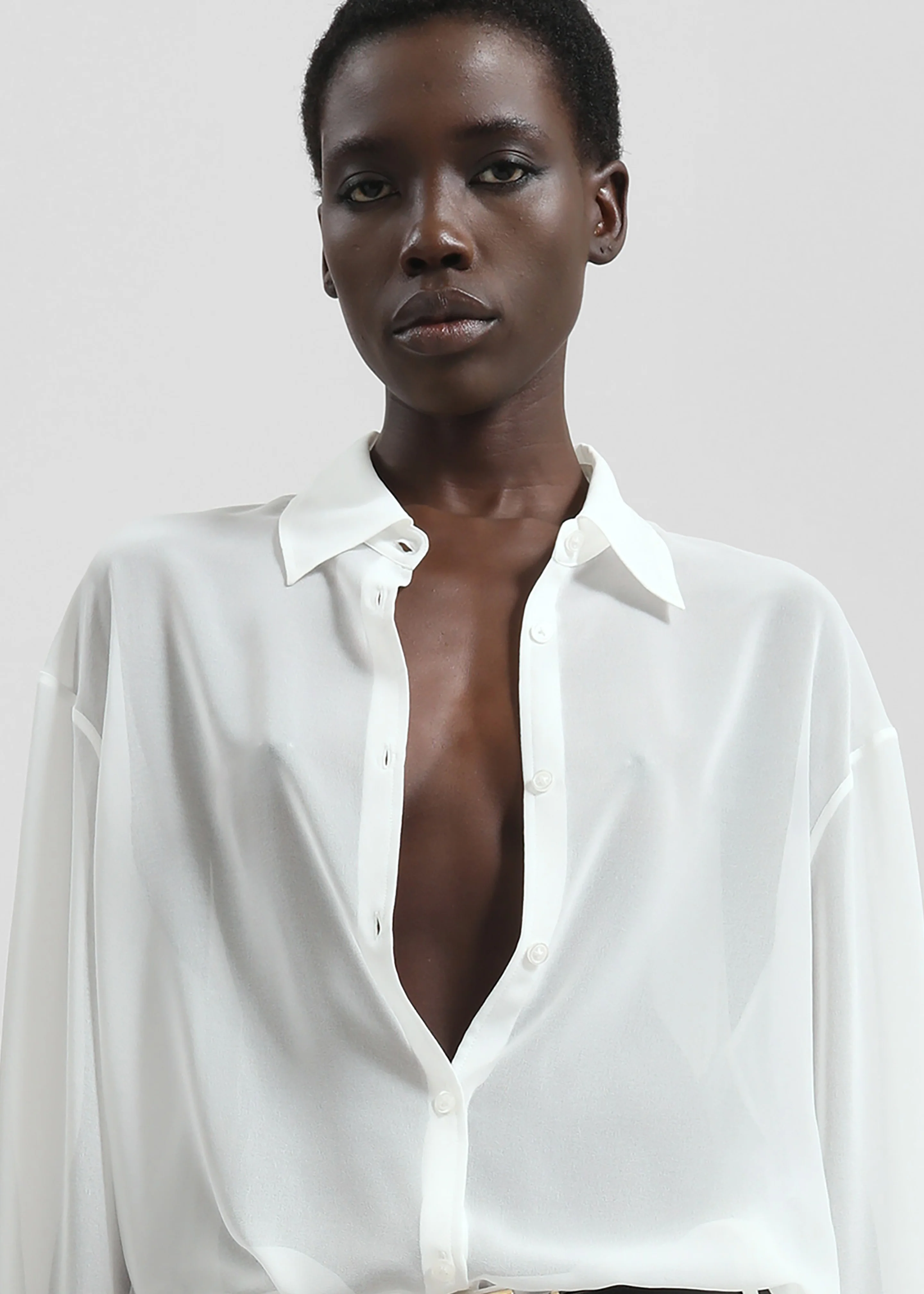 Peri Georgette Shirt - White - Image 4