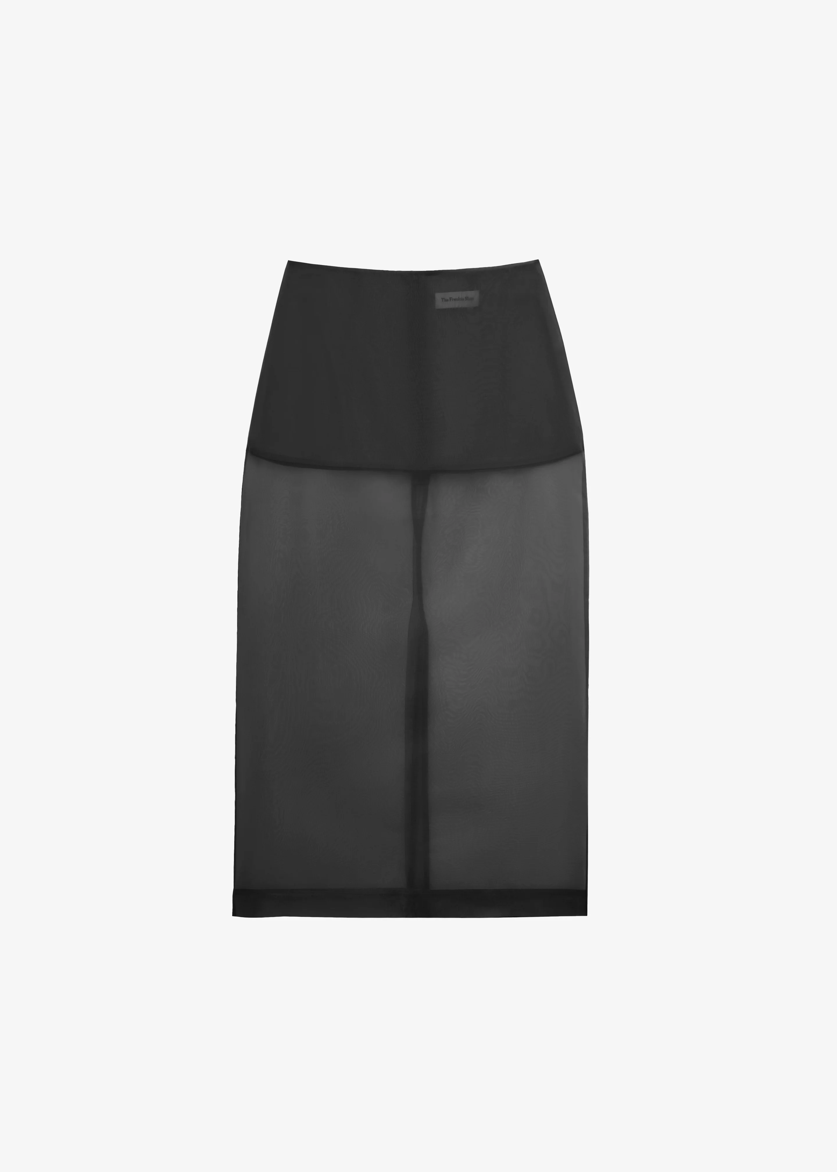 Peri Sheer Midi Skirt - Black - Image 12