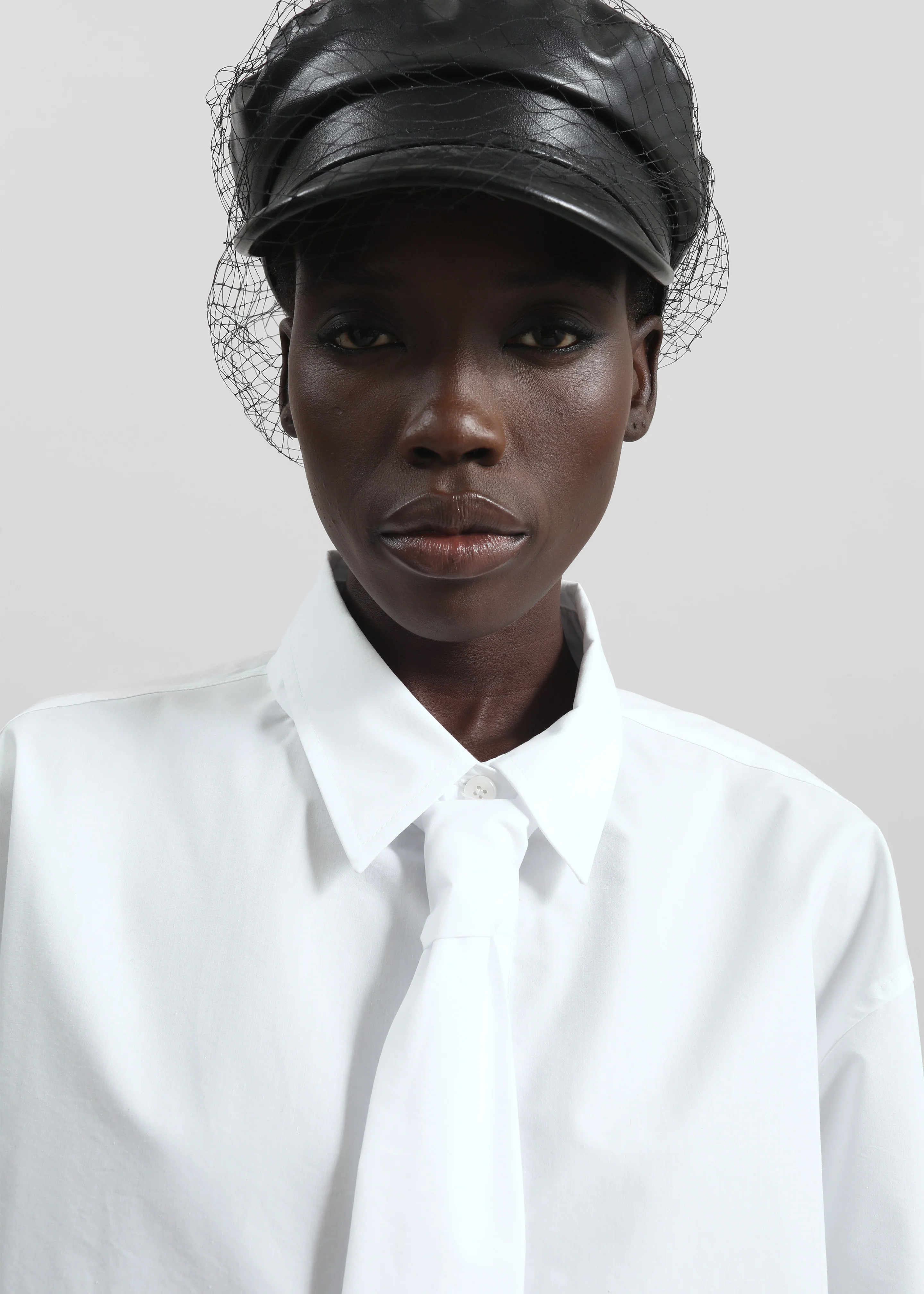 Perna Tie Neck Shirt - White - Image 6