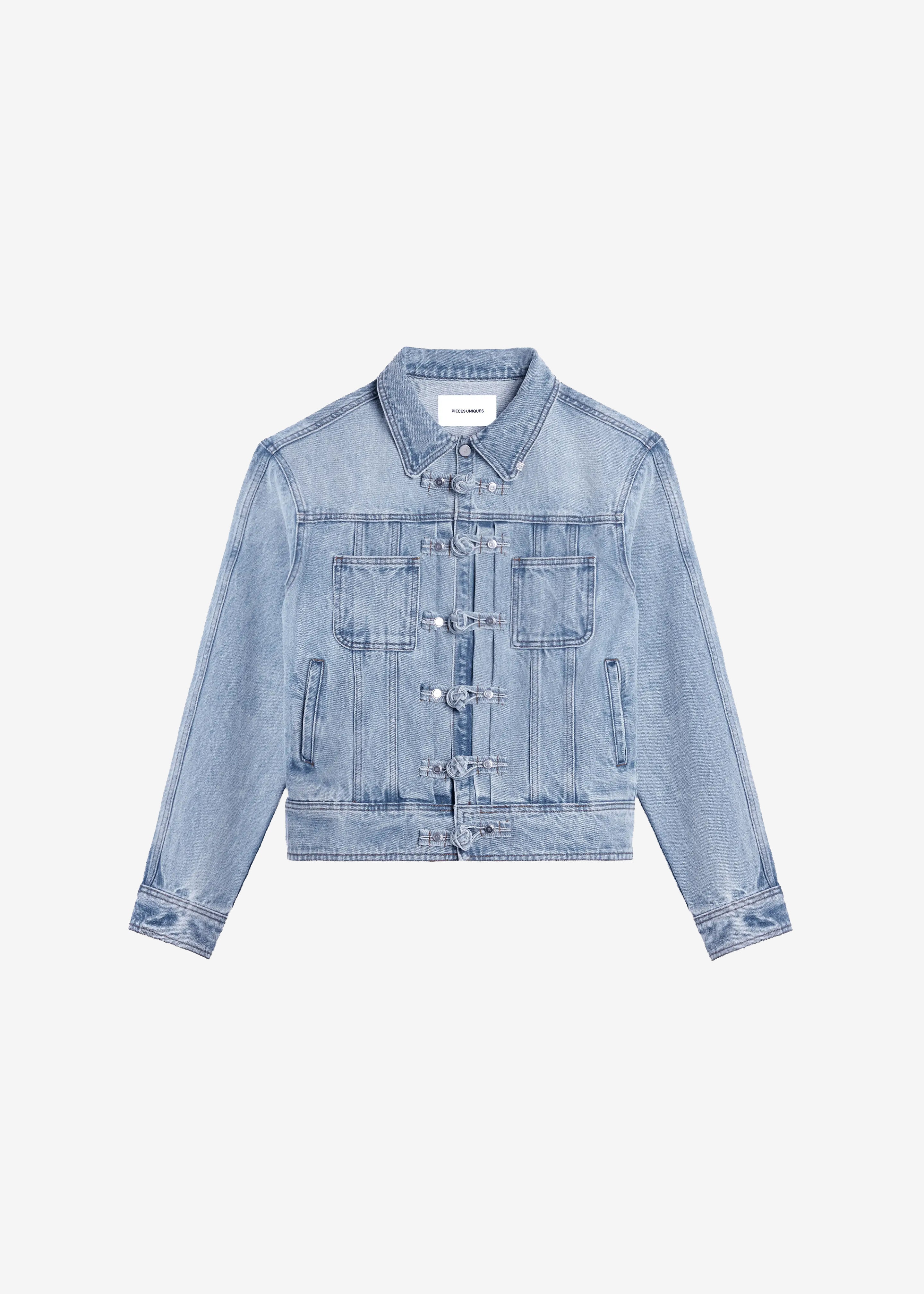 Pieces Uniques Ashen Sky Denim Jacket - Indigo Denim - Image 12
