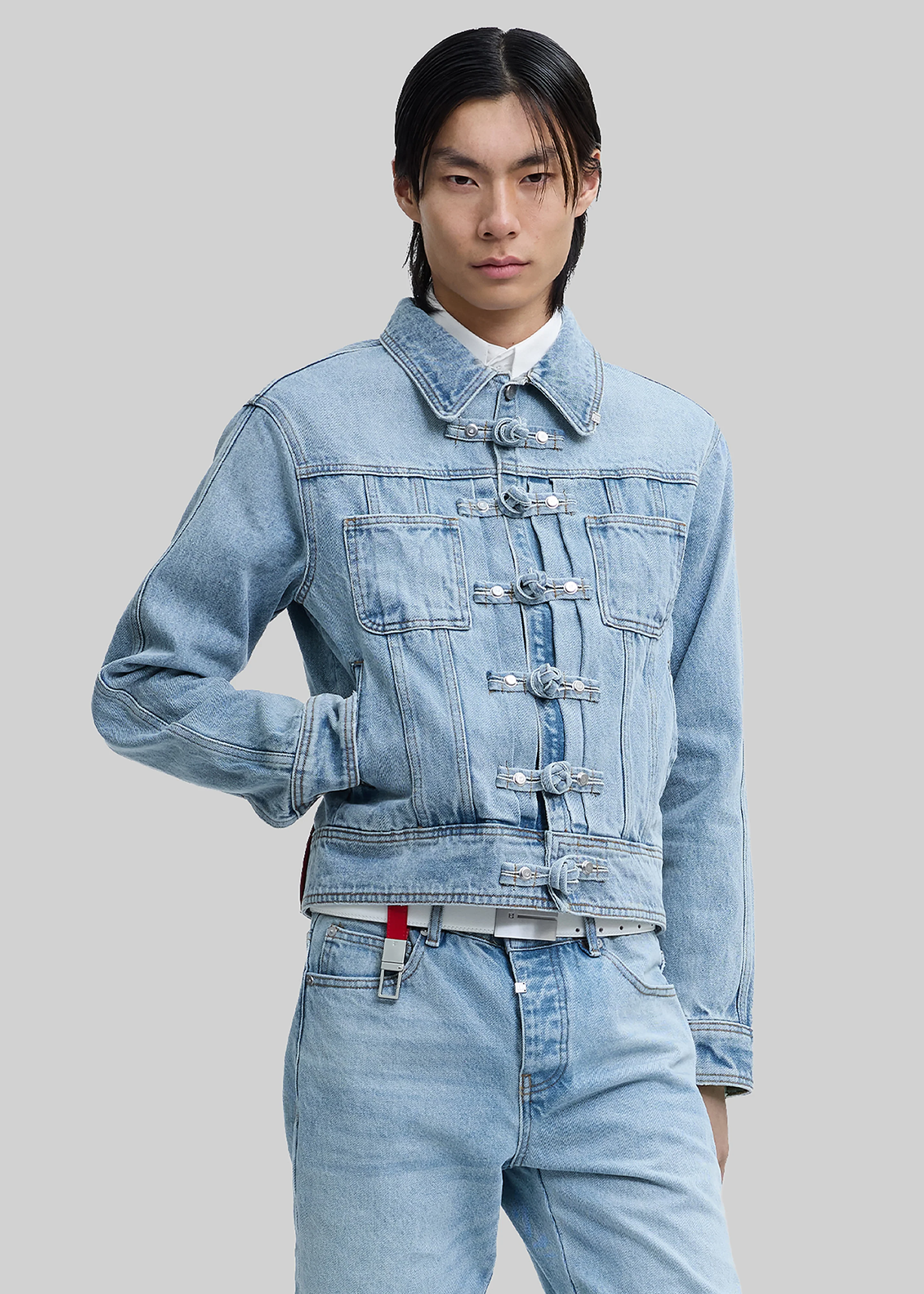 Pieces Uniques Ashen Sky Denim Jacket - Indigo Denim - Image 2