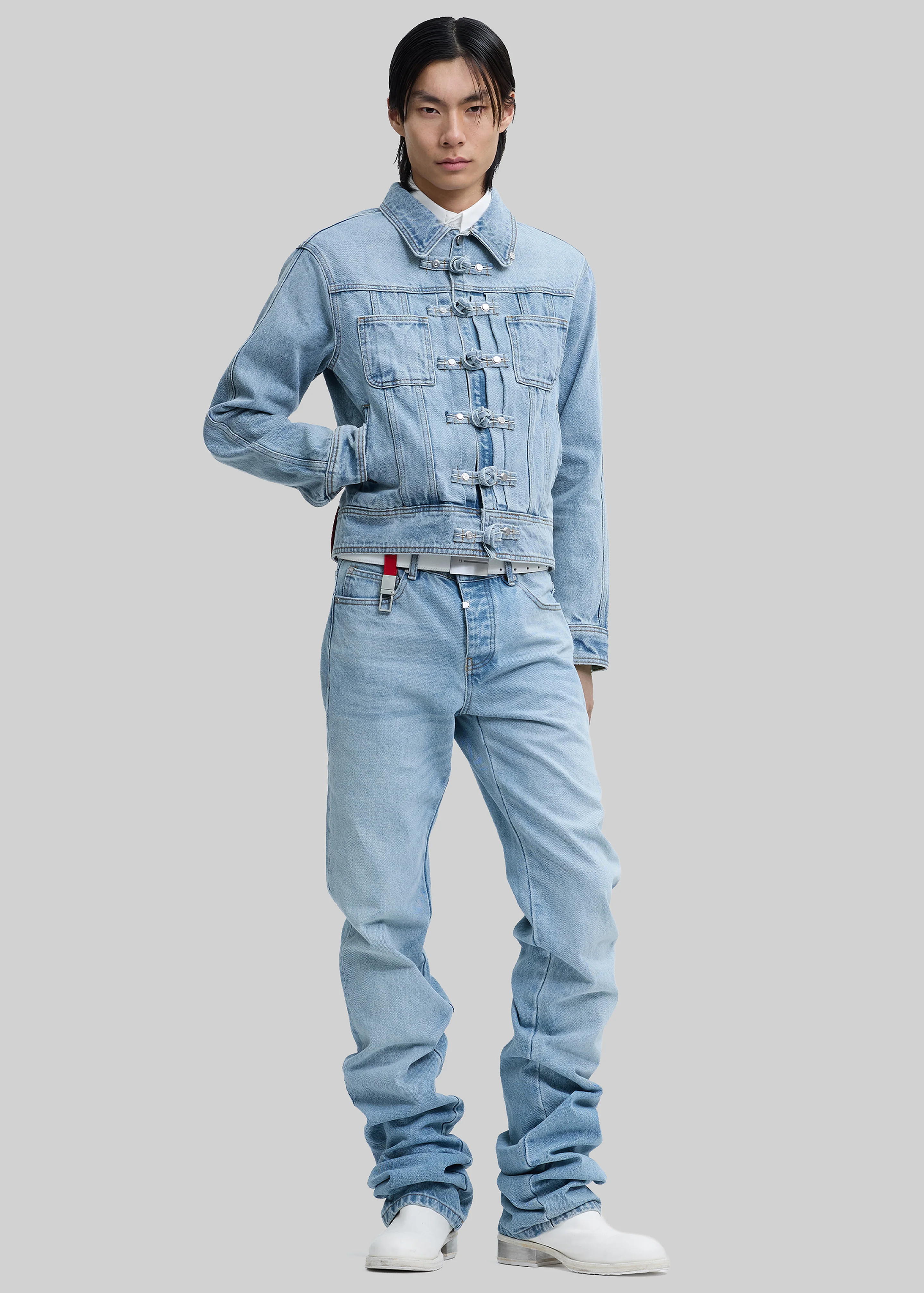 Pieces Uniques Ashen Sky Denim Jacket - Indigo Denim - Image 4
