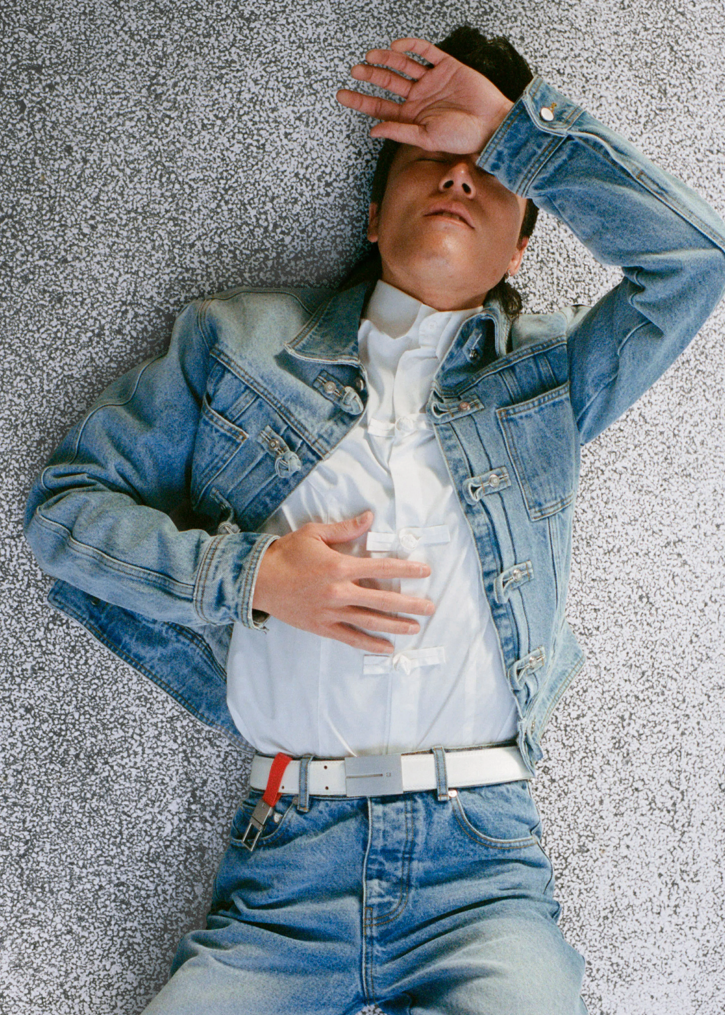 Pieces Uniques Ashen Sky Denim Jacket - Indigo Denim - Image 7