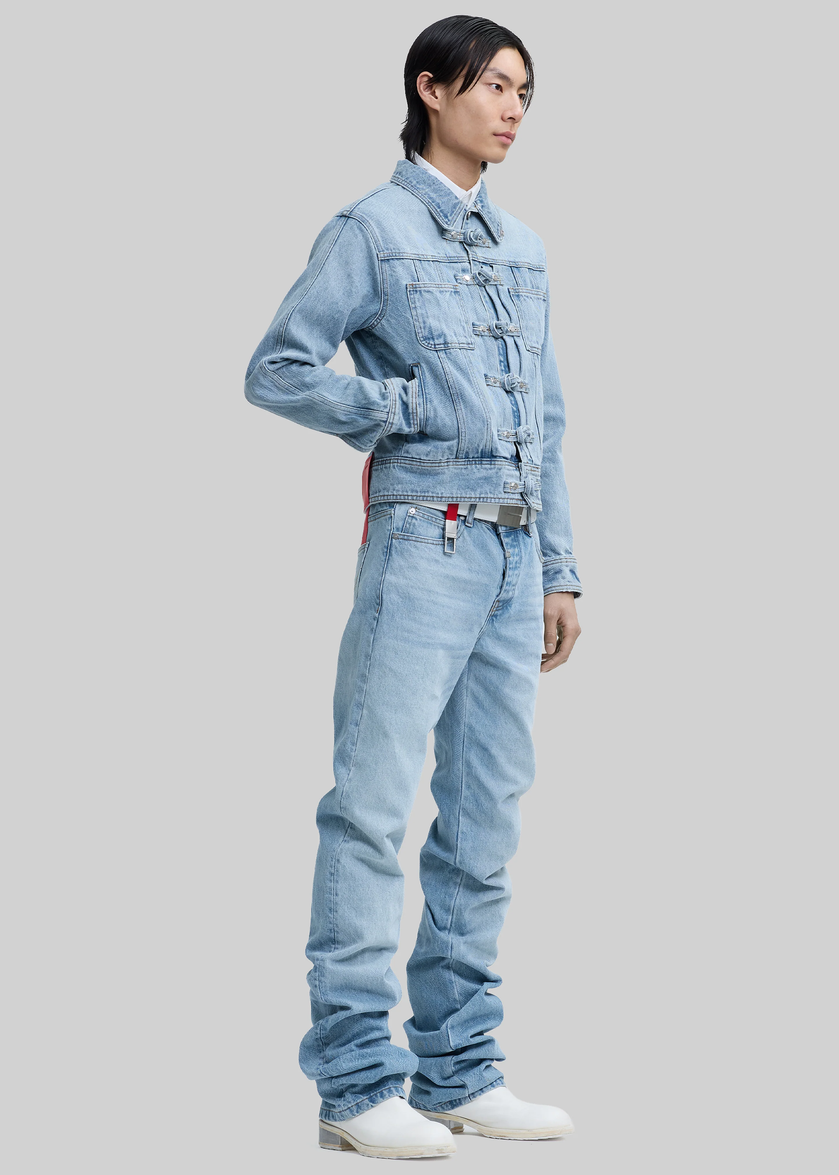 Pieces Uniques Ashen Sky Denim Jacket - Indigo Denim - Image 8