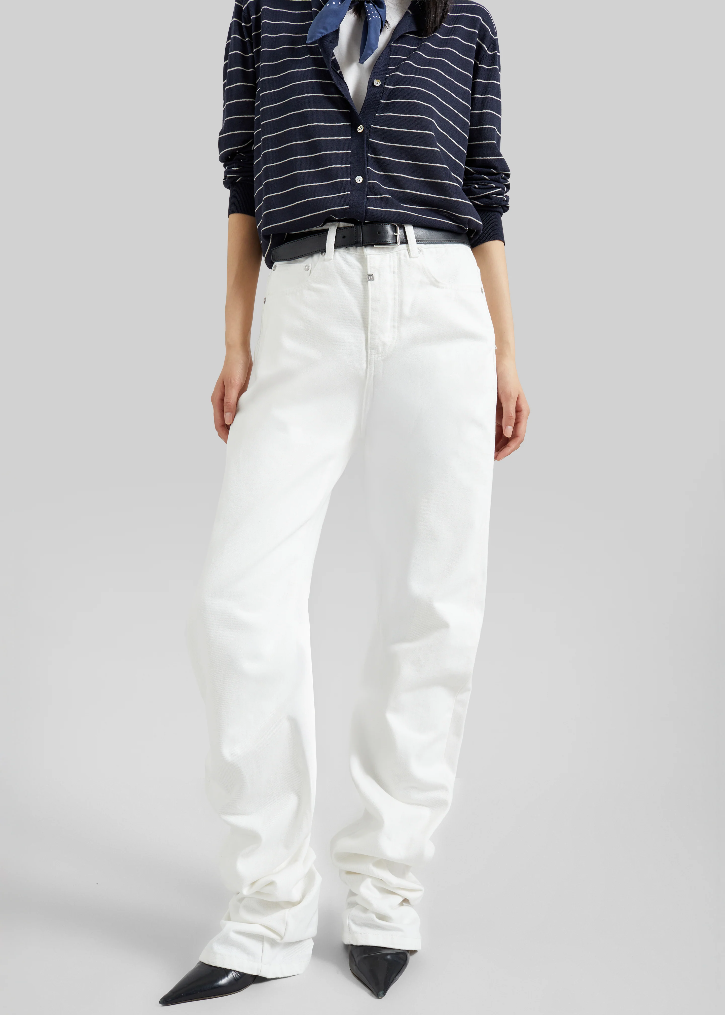 Pieces Uniques Denim Pants - White Wash - Image 11