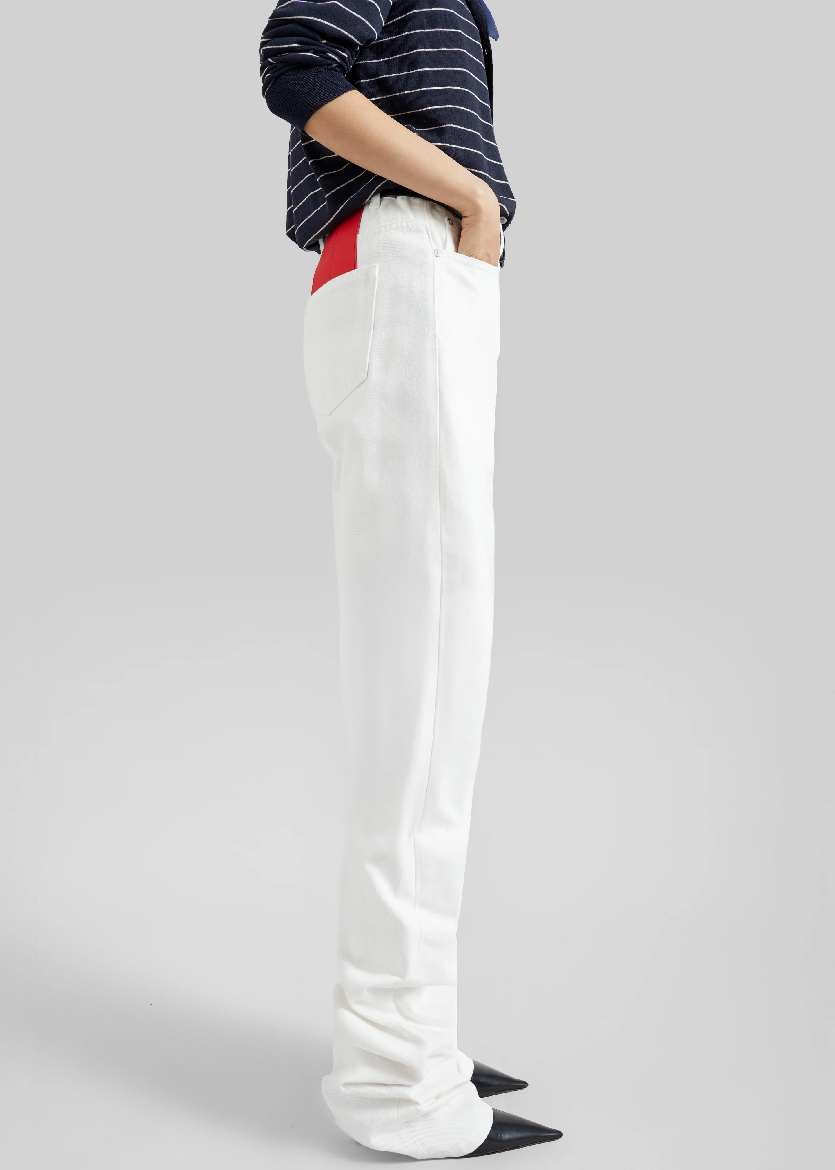 Pieces Uniques Denim Pants - White Wash - Image 13