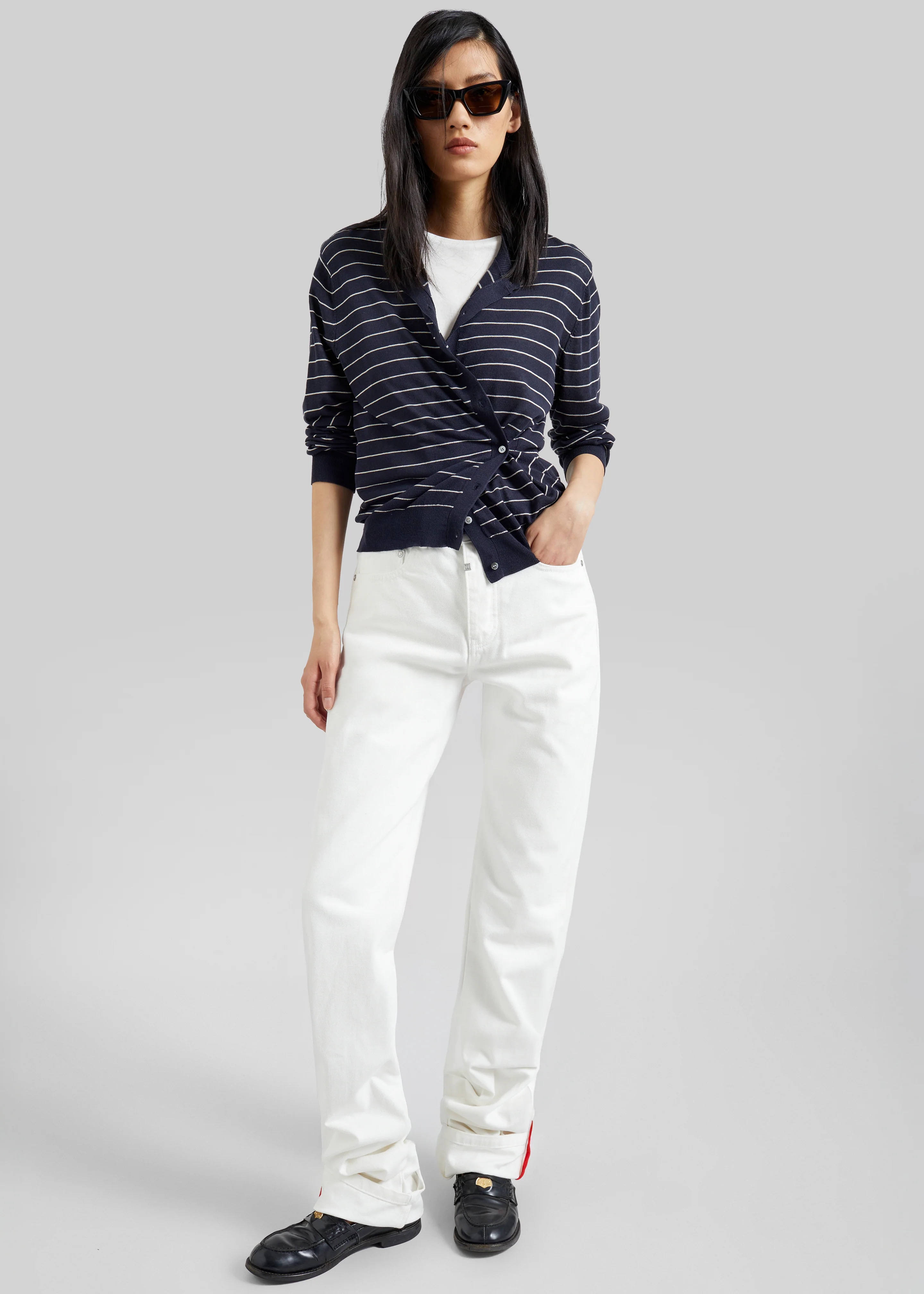 Pieces Uniques Denim Pants - White Wash - Image 16