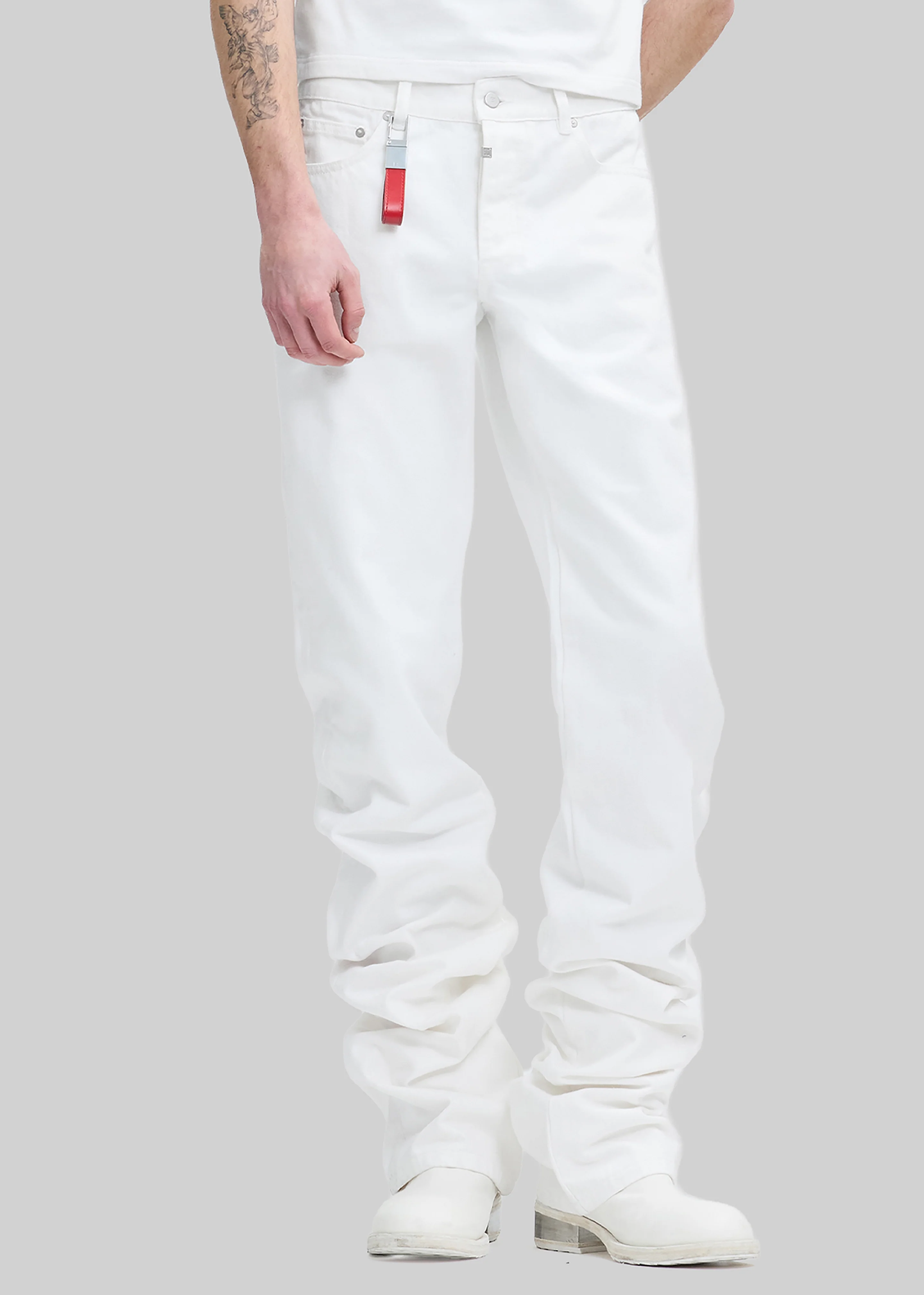 Pieces Uniques Denim Pants - White Wash - Image 2