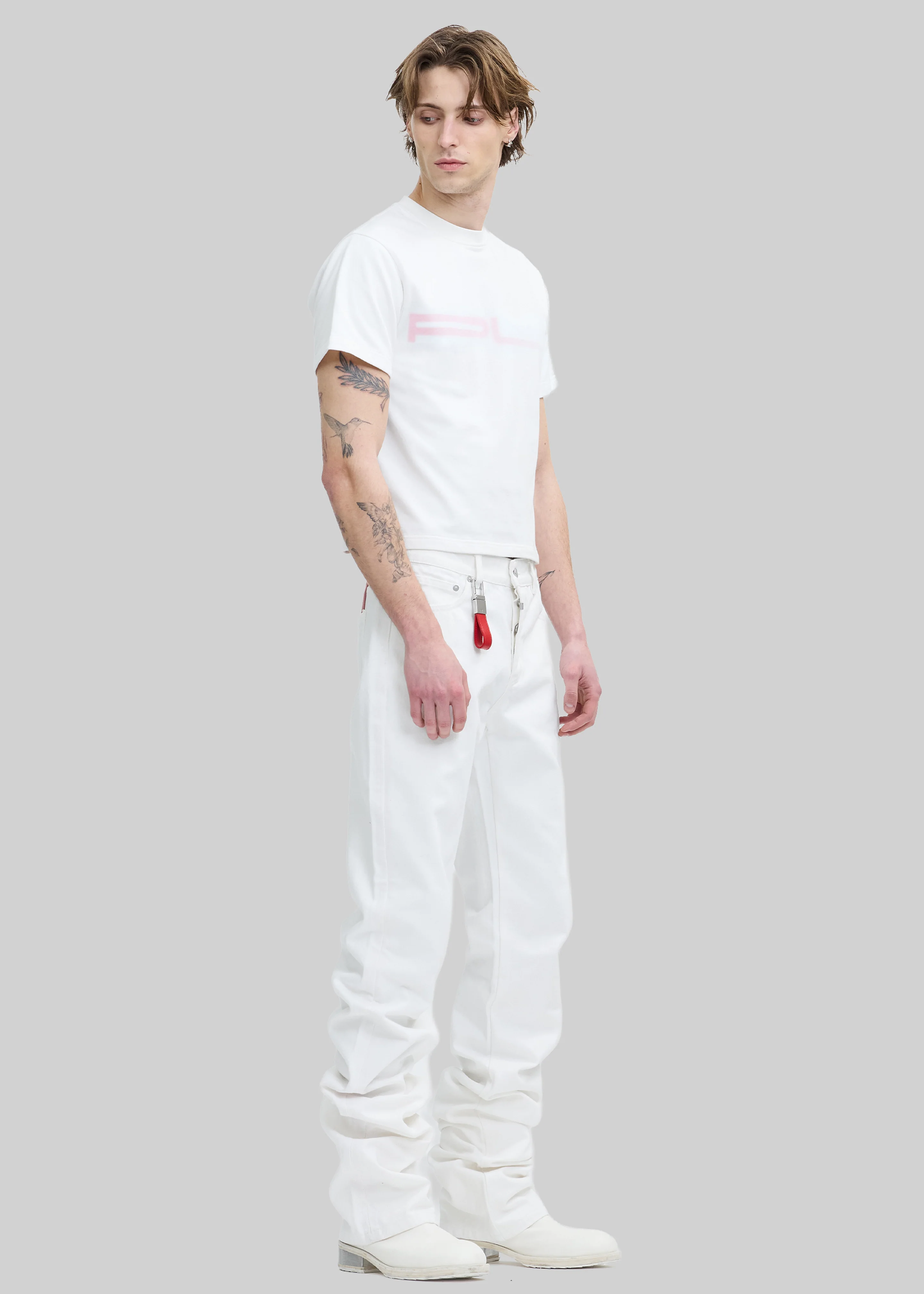 Pieces Uniques Denim Pants - White Wash - Image 3