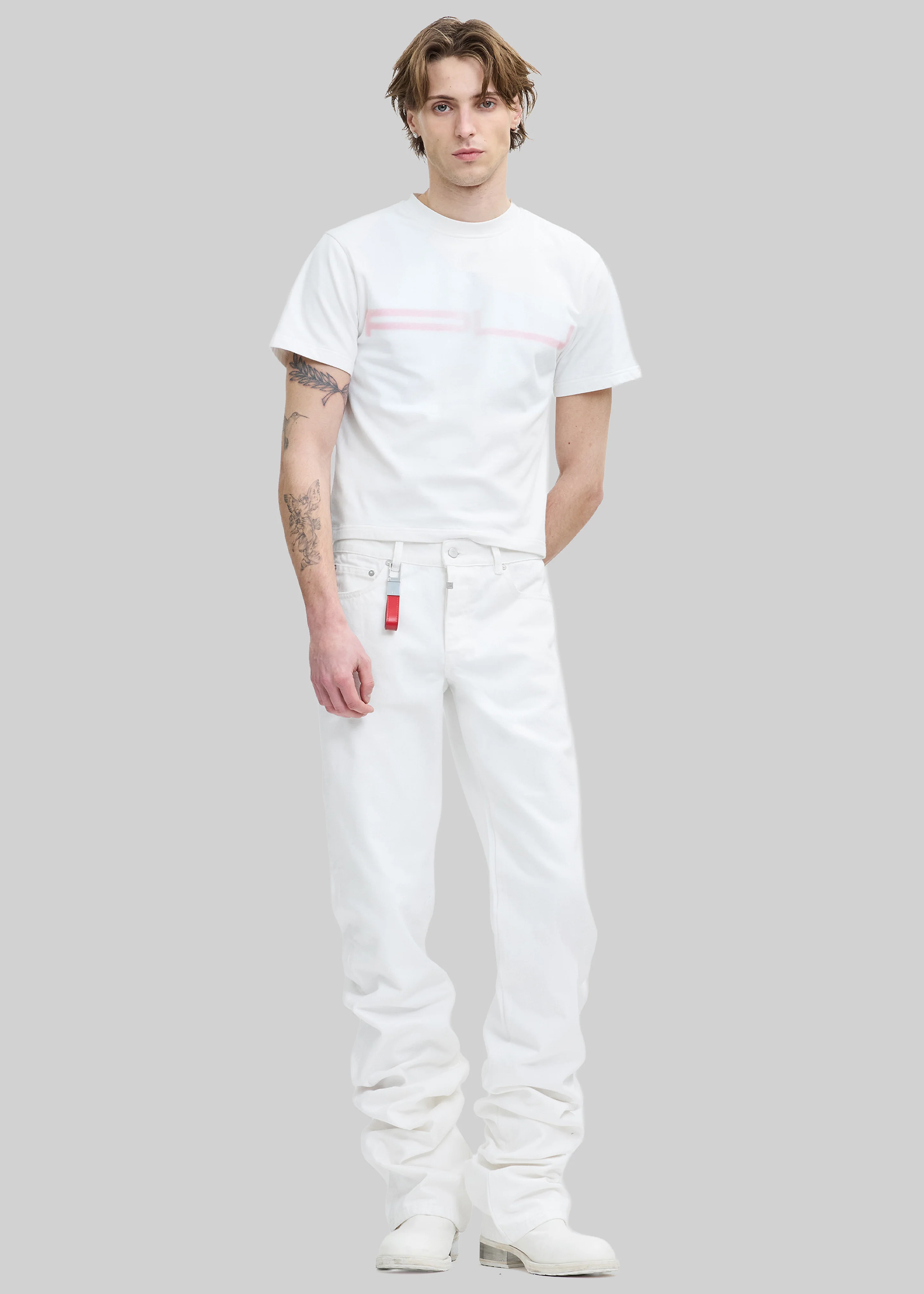 Pieces Uniques Denim Pants - White Wash - Image 4