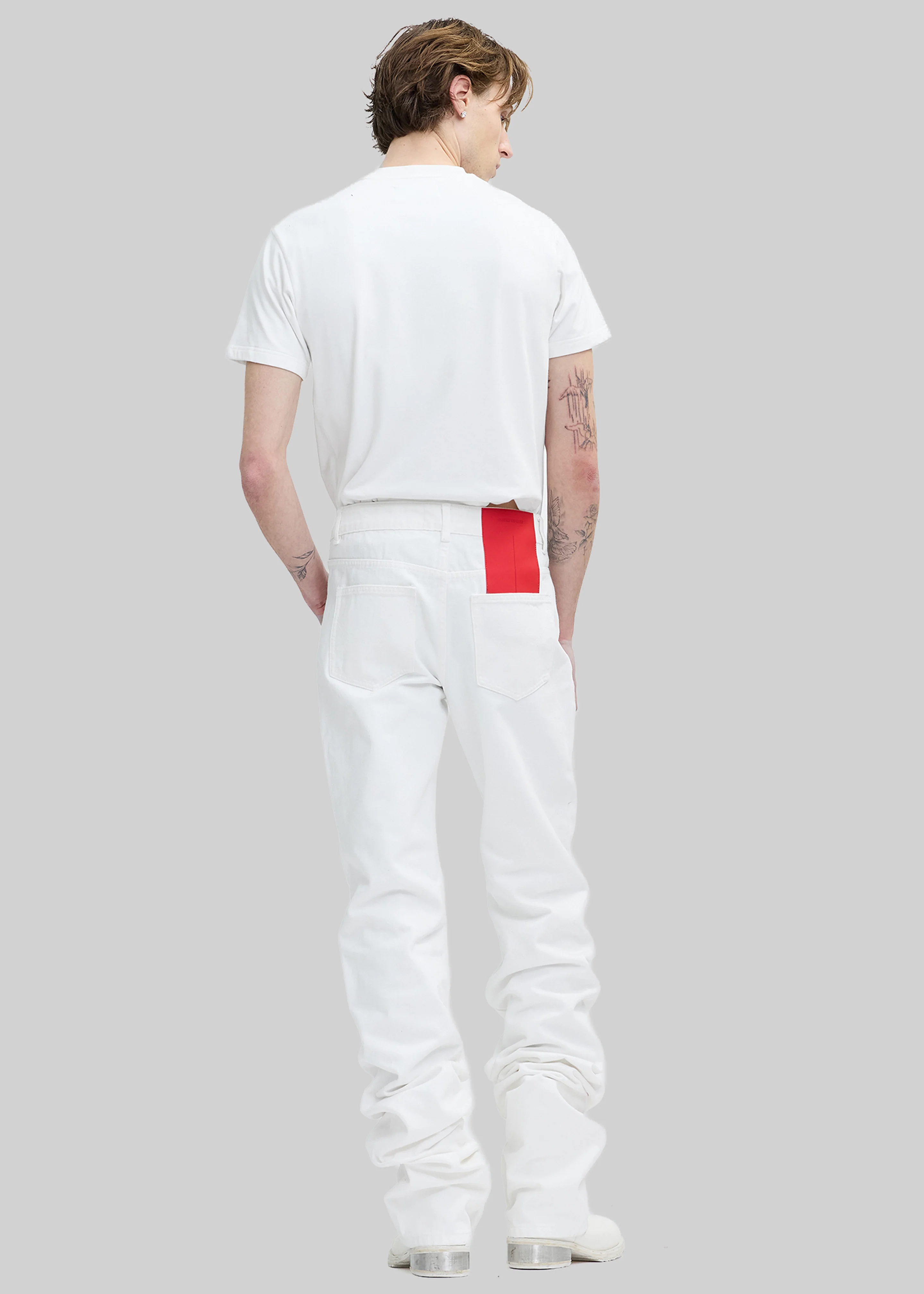 Pieces Uniques Denim Pants - White Wash - Image 7