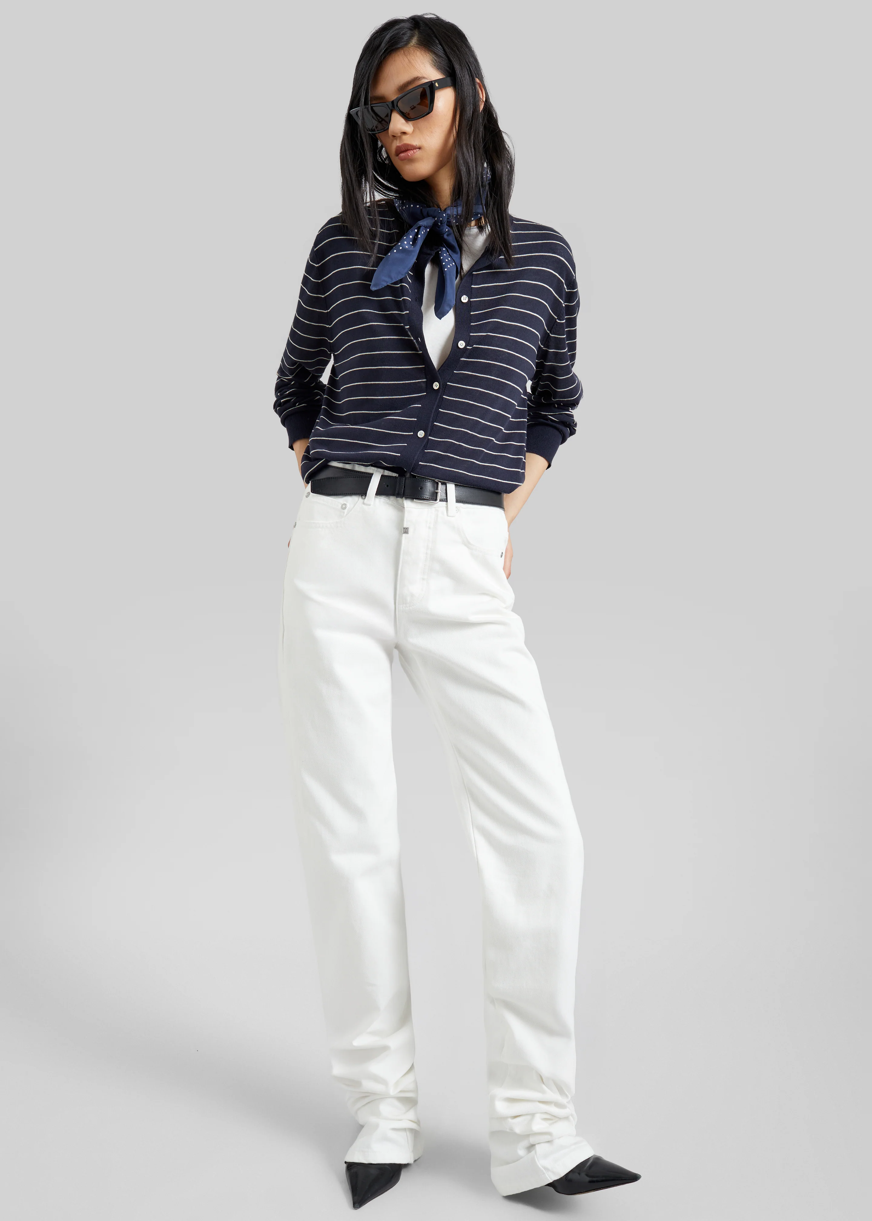 Pieces Uniques Denim Pants - White Wash - Image 9