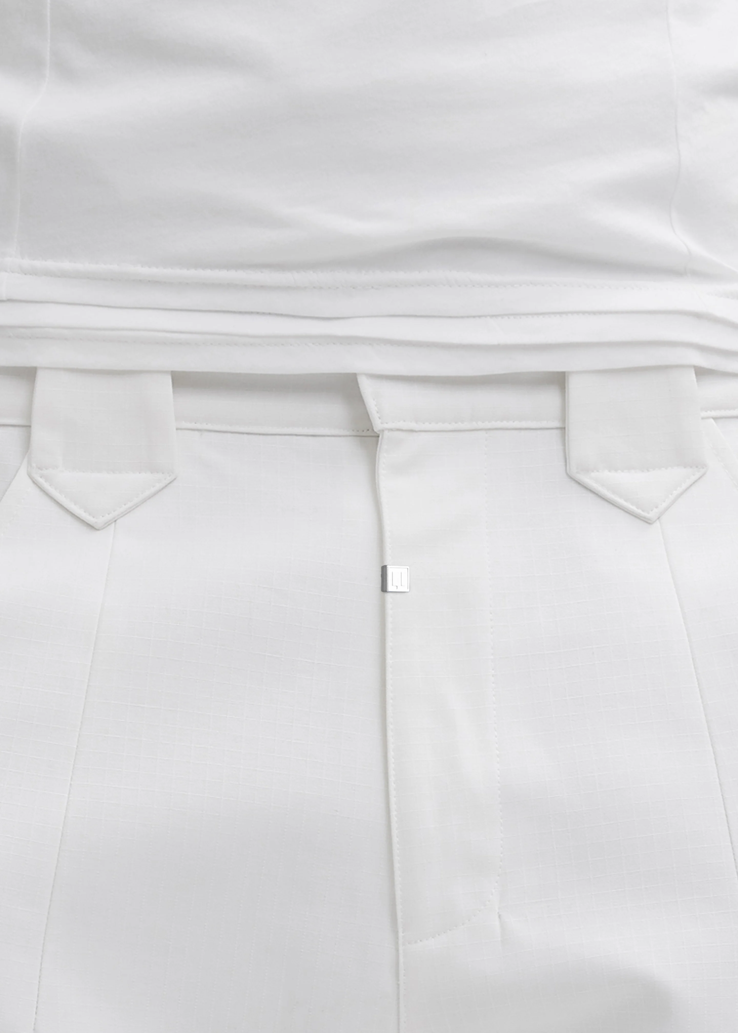 Pieces Uniques Le Cargo Pants Emin - White Wash - Image 5