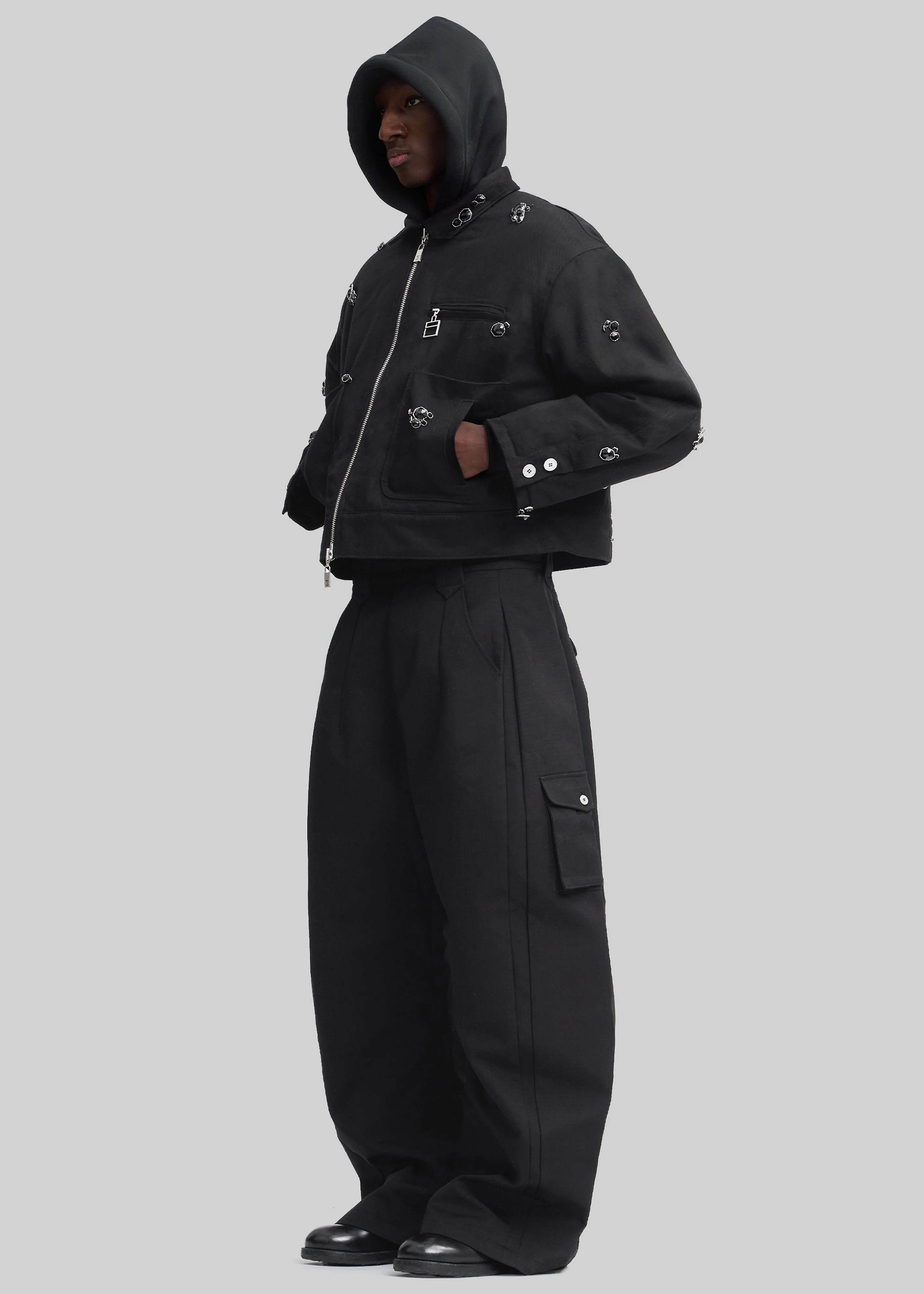 Pieces Uniques Onyx Workwear Jacket - Black - Image 4