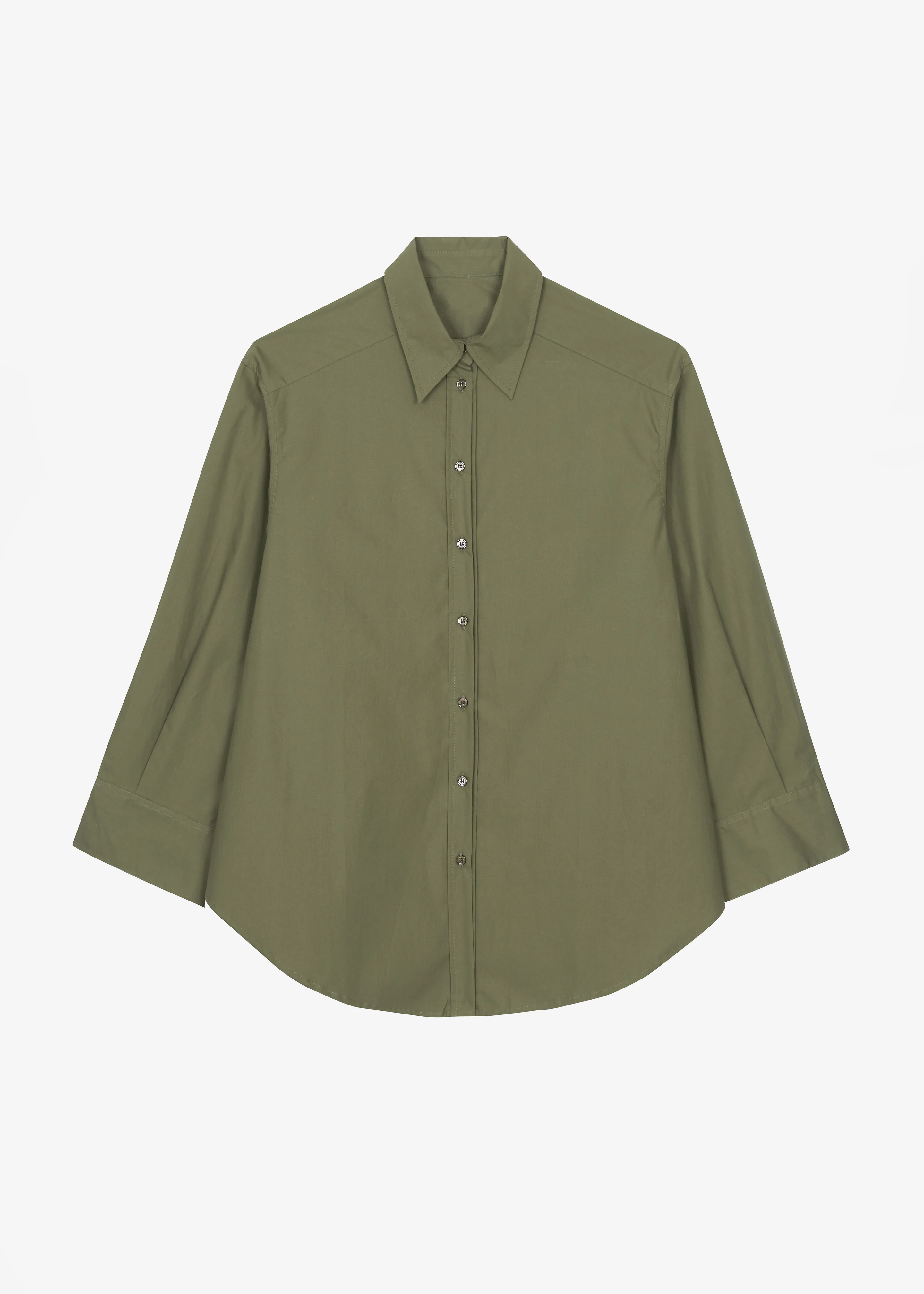 Prato Button Up Shirt - Khaki - Image 14