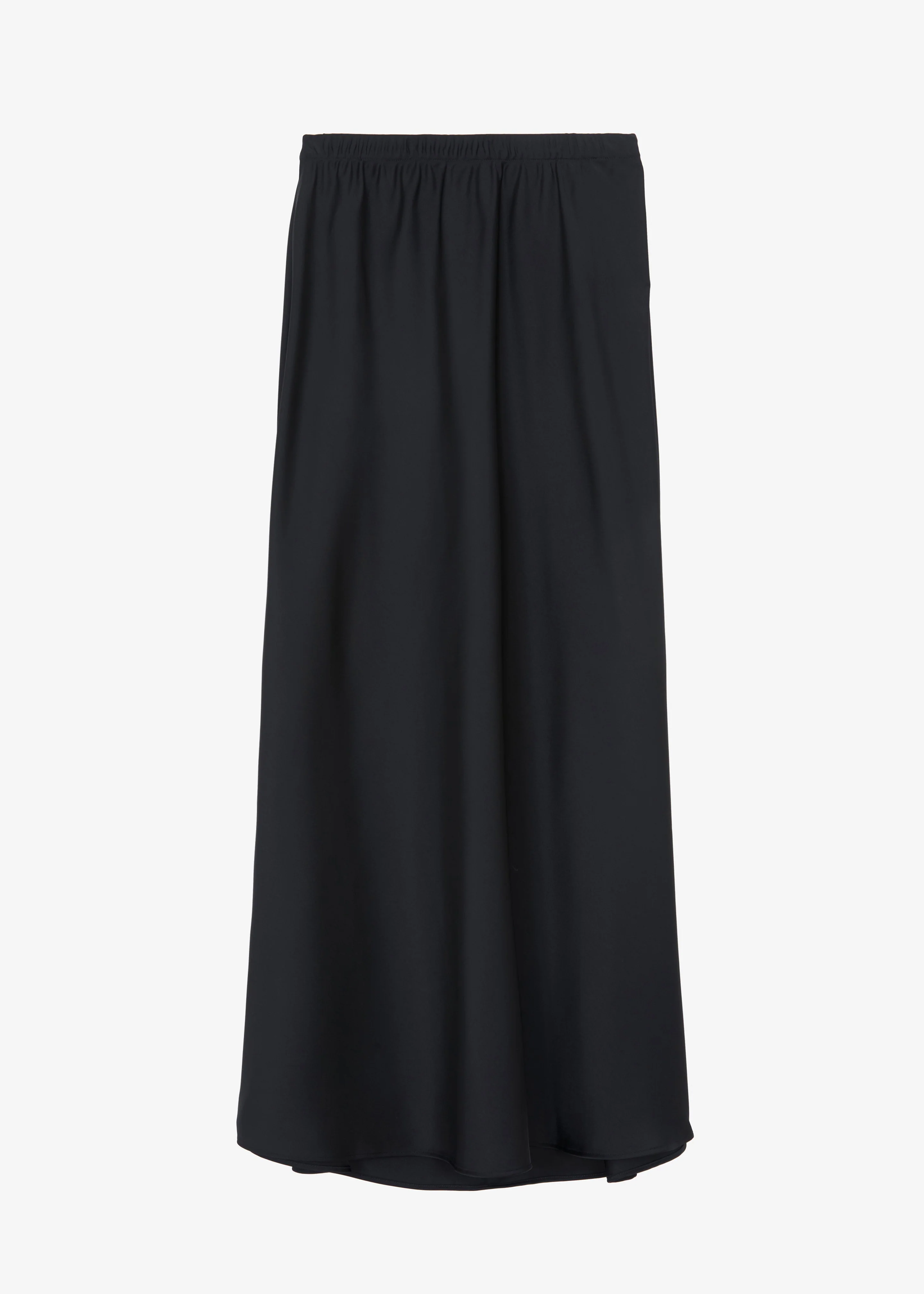 Priscilla Maxi Satin Skirt - Black - Image 7