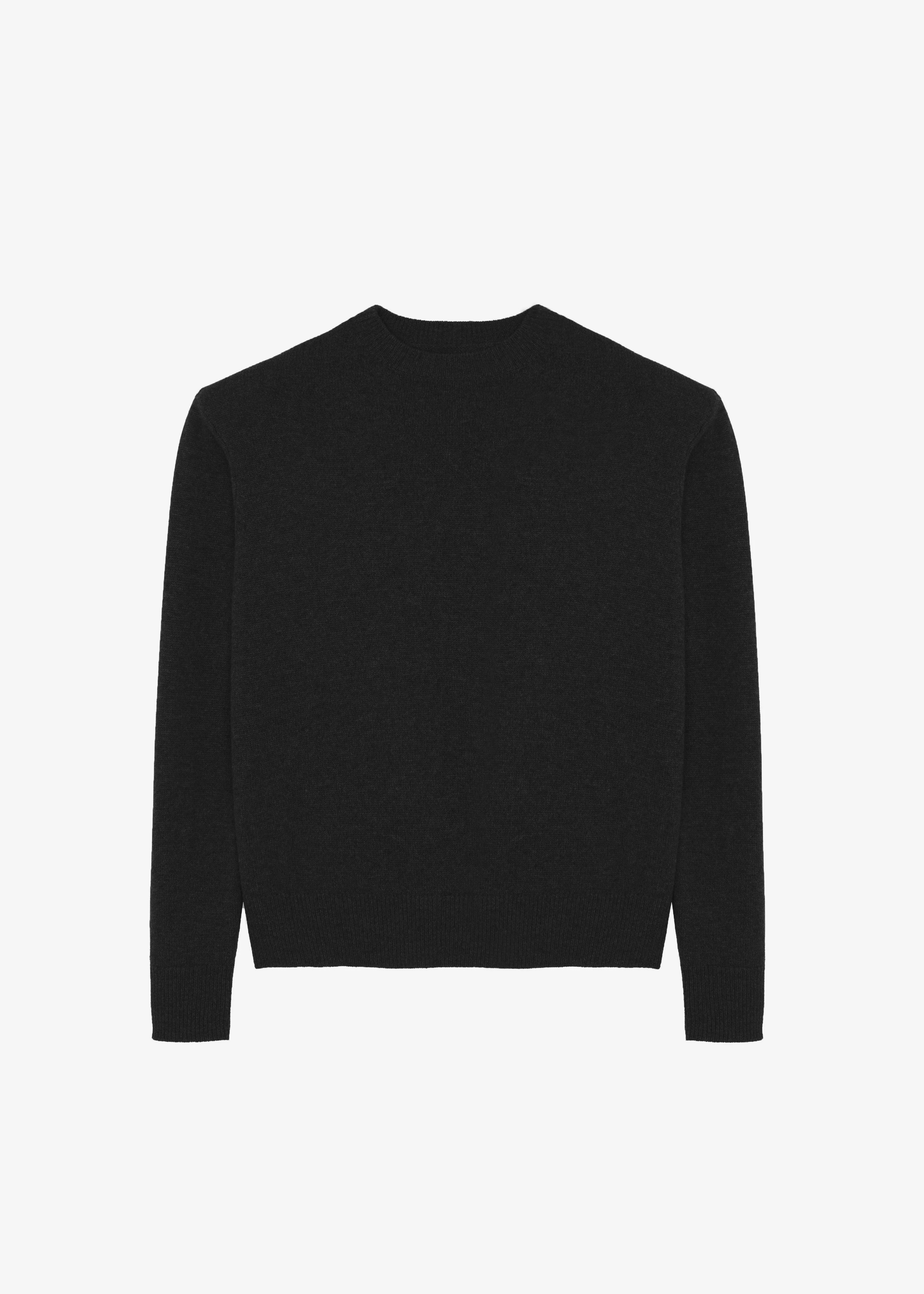 Rafaela Padded Knit Sweater - Black - Image 7