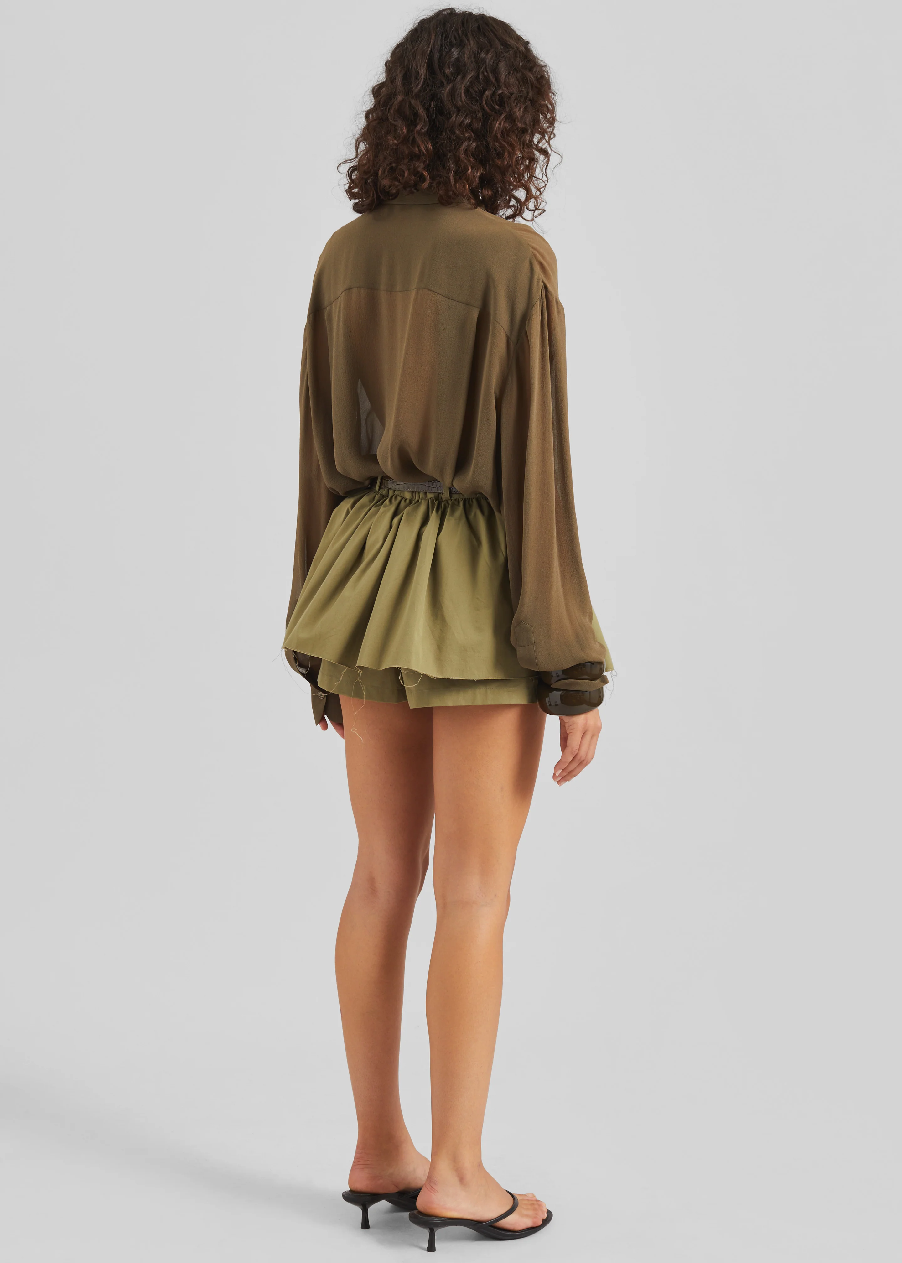 Raheny Mini Skort - Olive - Image 8
