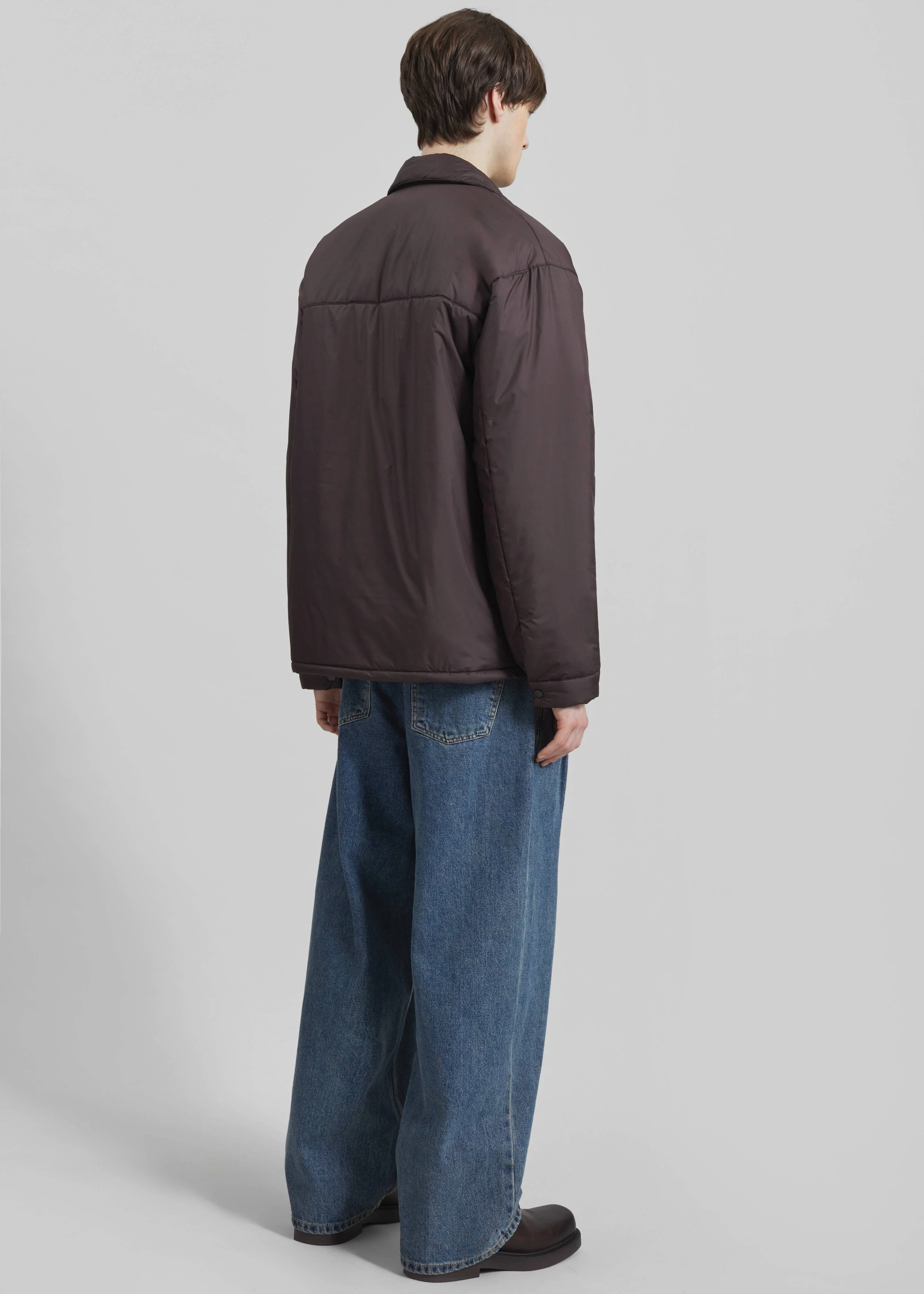 Reffroy Puffer Overshirt - Brown - Image 7