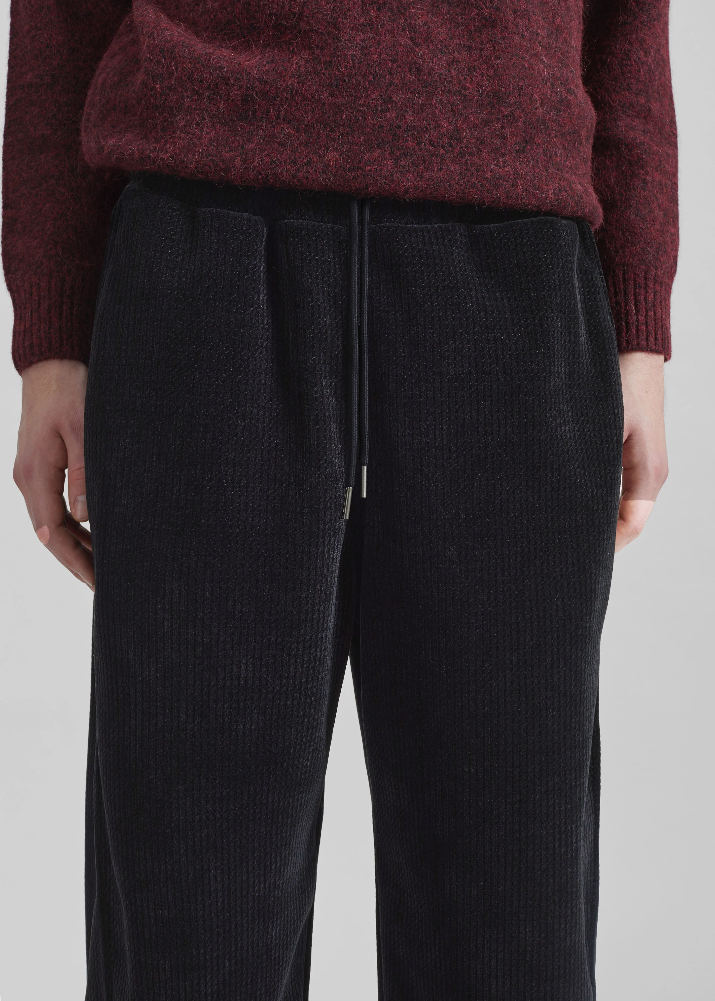 Renzo Velvet Pants - Black - Image 3